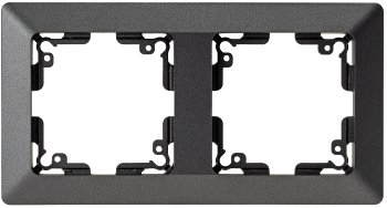 MILOS 2-fach Rahmen, Anthrazit