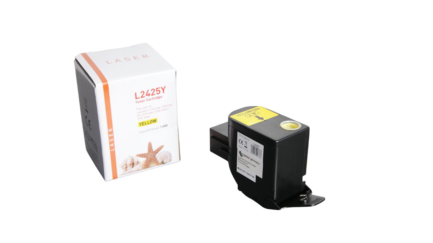 C2425Y alternativ Toner yellow für Lexmark / C2320Y0 / 1.000 Seiten C2425Y alternativ Toner yellow für Lexmark / C2320Y0 / 1.000 Seiten