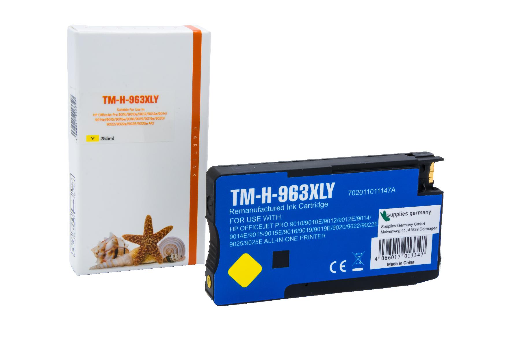 963XLY Refill Tinte gelb für HP / 3JA29AE / 25,5ml 963XLY Refill Tinte gelb für HP / 3JA29AE / 25,5ml