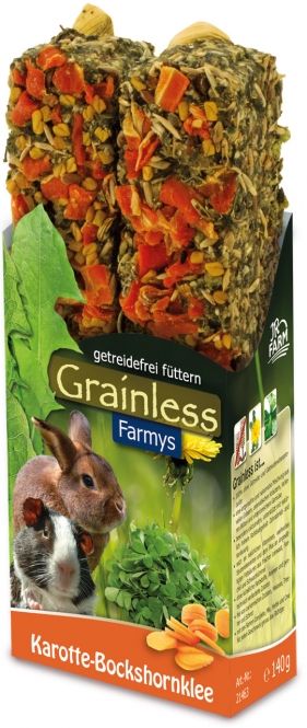 JR Farm Grainless Farmys Karotte-Bockshorn 2er JR Farm Grainless Farmys Karotte-Bockshorn 2er