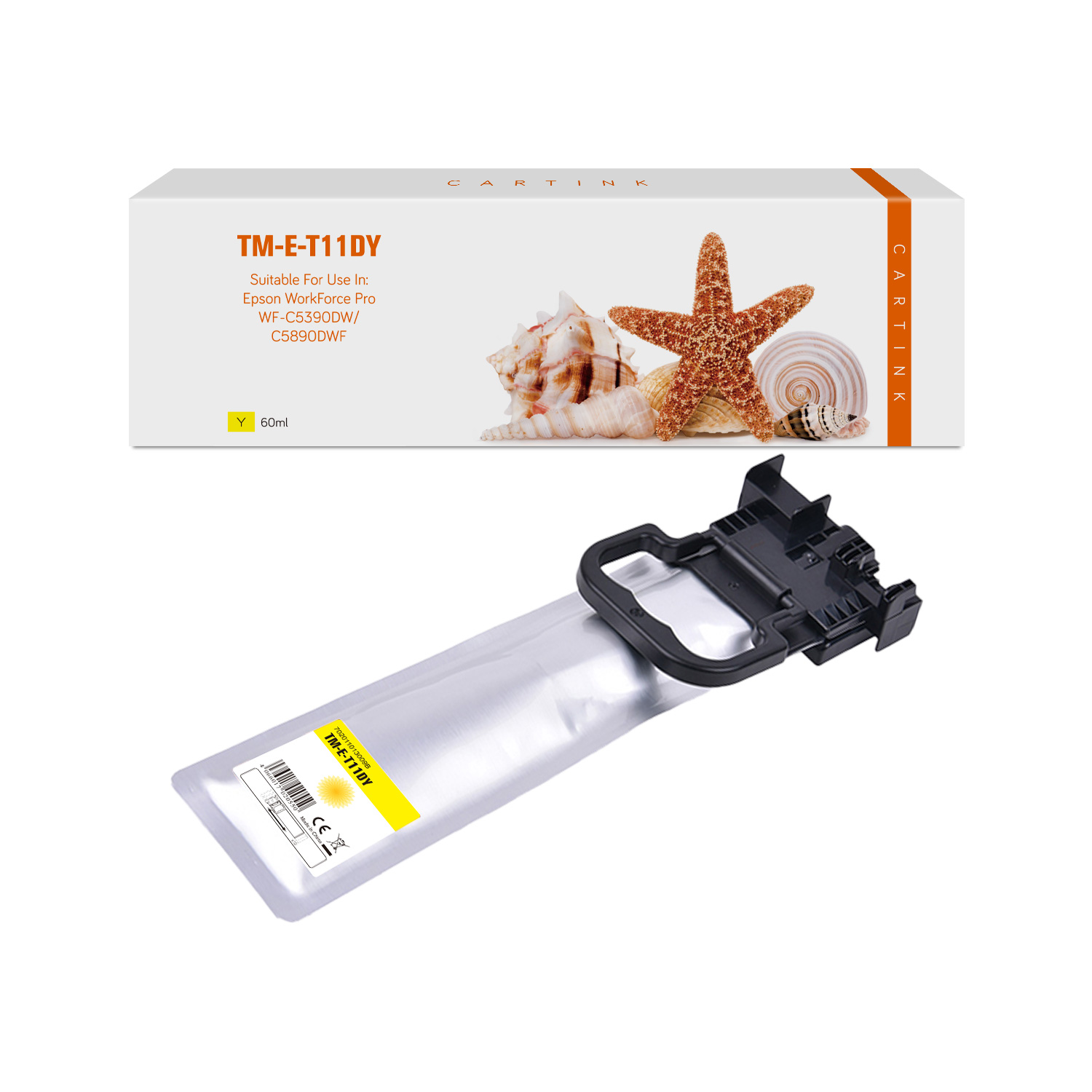 T11DY alternativ Seestern Tinte gelb für Epson / C13T11D440 / 5.000 Seiten T11DY alternativ Seestern Tinte gelb für Epson / C13T11D440 / 5.000 Seiten