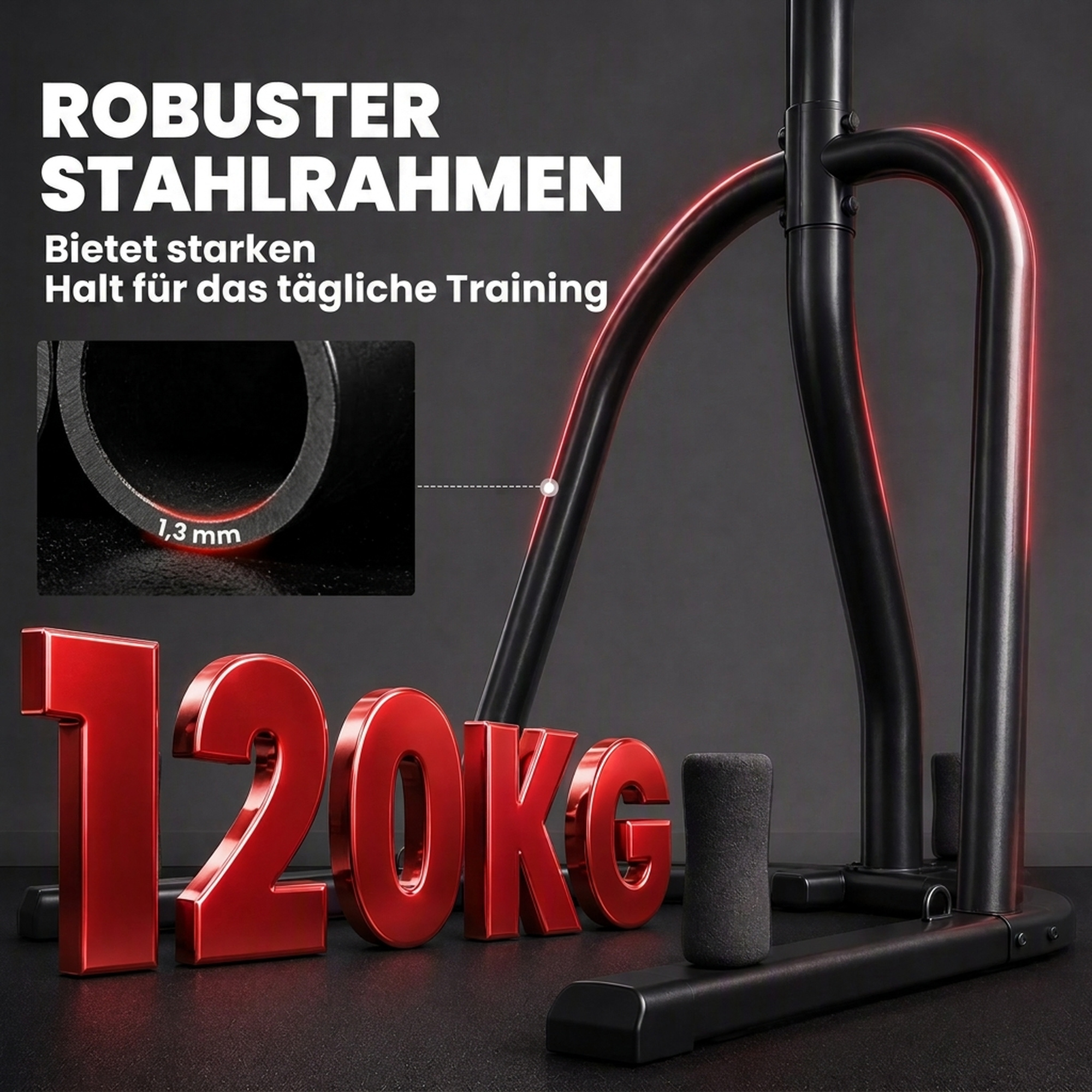Boxsackständer Freistehender Boxsackhalter mit Boxsack Bungee-Seil 360° Kette U-basis Hantelscheibenhalterung Stahl