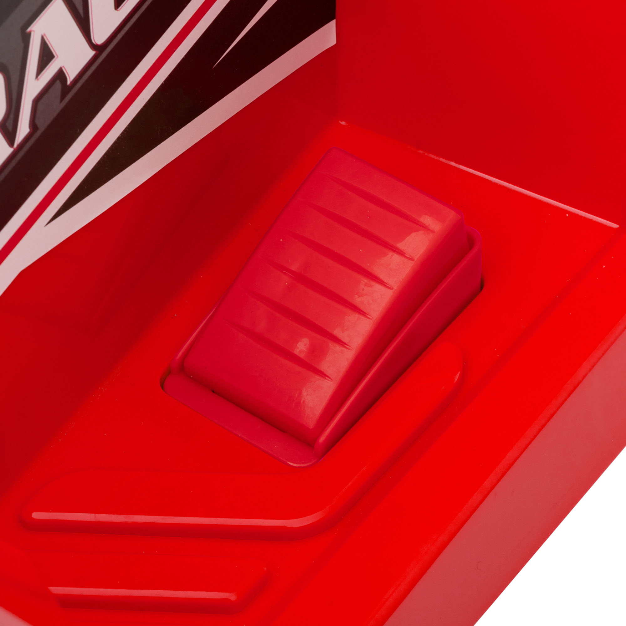 Elektro-Kinderquad mit Anhänger, 2,5 km/h, 50 Minuten Fahrtzeit, für 1,5 bis 3 Jahre, bis 25 kg, Rot