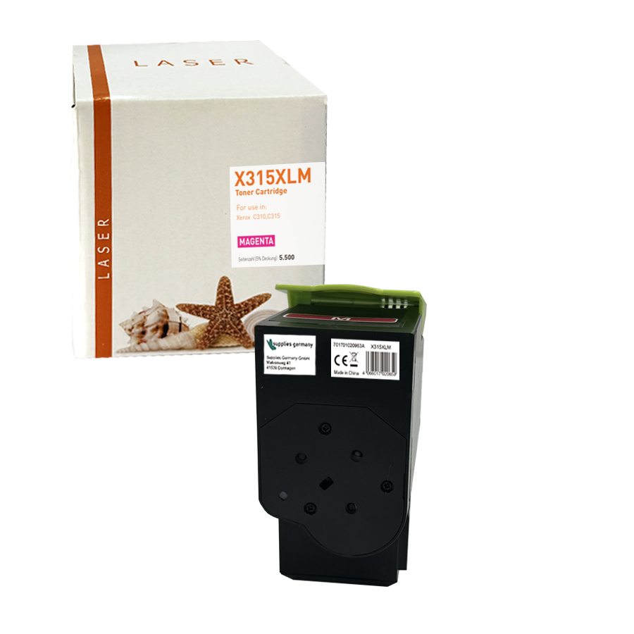 C315XLM alternativ Toner Magenta für Xerox / 006R04366 / 5.500 Seiten C315XLM alternativ Toner Magenta für Xerox / 006R04366 / 5.500 Seiten