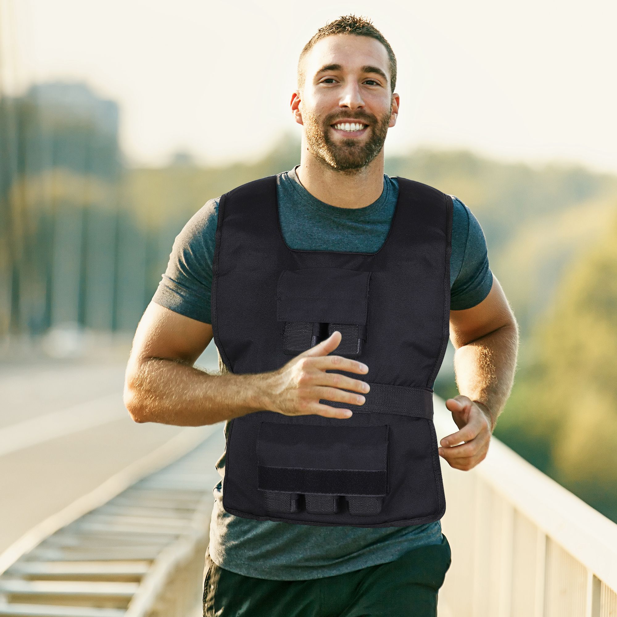 Gewichtsweste 15 KG / 20 KG / 30 KG verstellbare Trainingsweste mit herausnehmenbar Gewichten Laufweste Damen Herren für Muskelaufbau Krafttraining, Laufen, Fitness, Cross Training