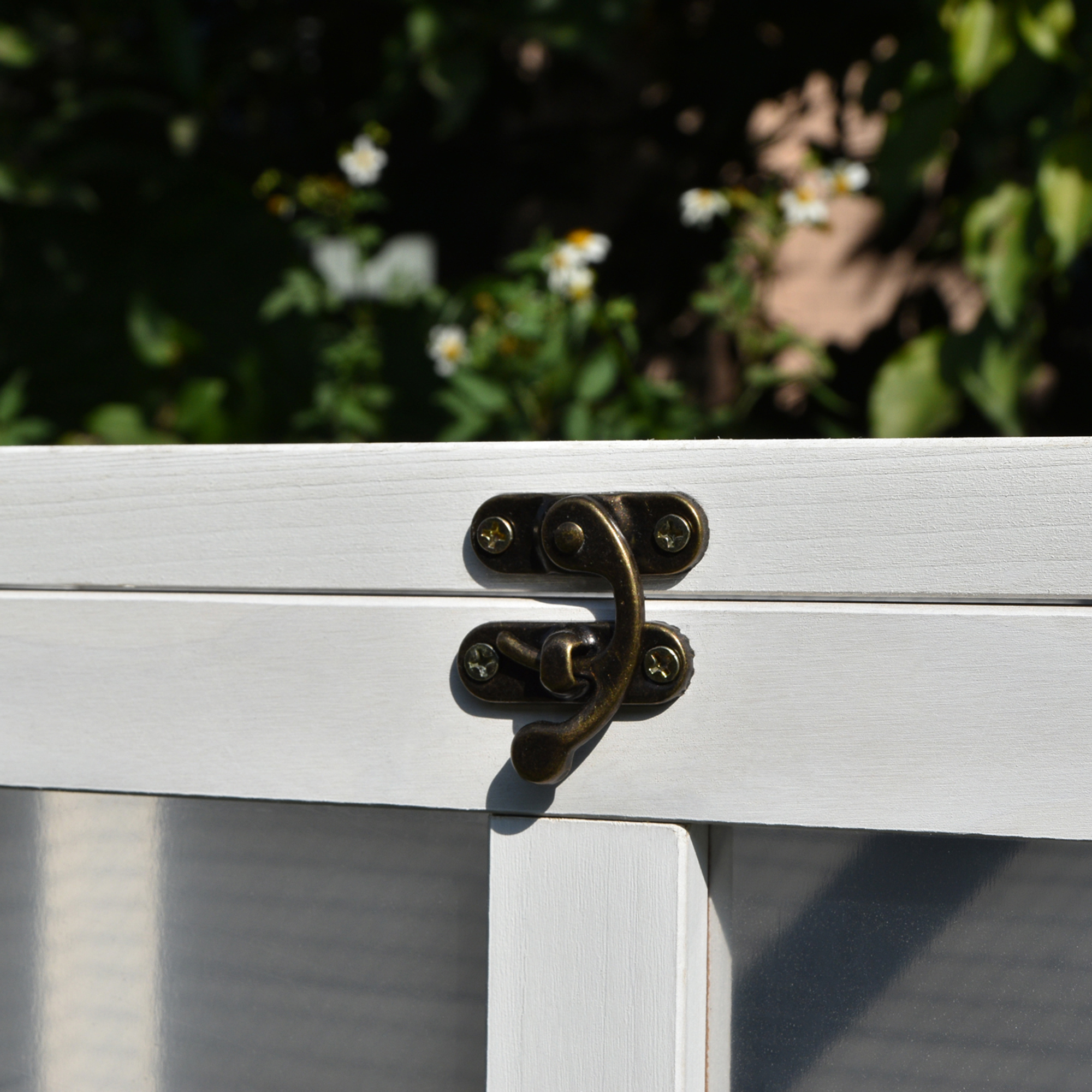 Kleintierstall mit 2 Ebenen 4 Rollen versiegeltes Tannenholz Grau