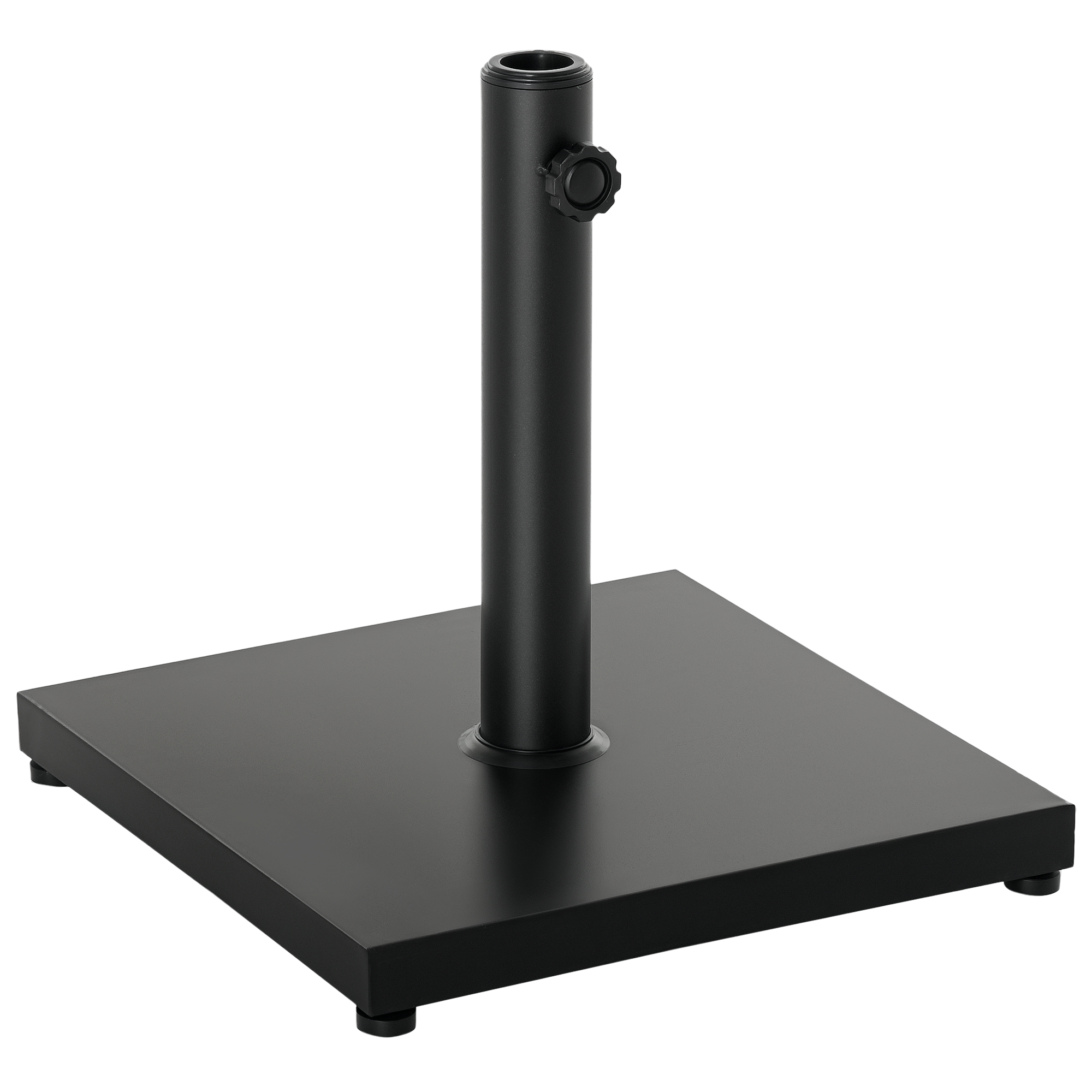Sonnenschirmständer 13 kg Schirmständer, Quadratisch Schirmhalter, Schirmgewicht, Ständer für Sonnenschirm 35/38/48mm Rohrdurchmesser, für Balkon, Terasse, Garten, Schwarz