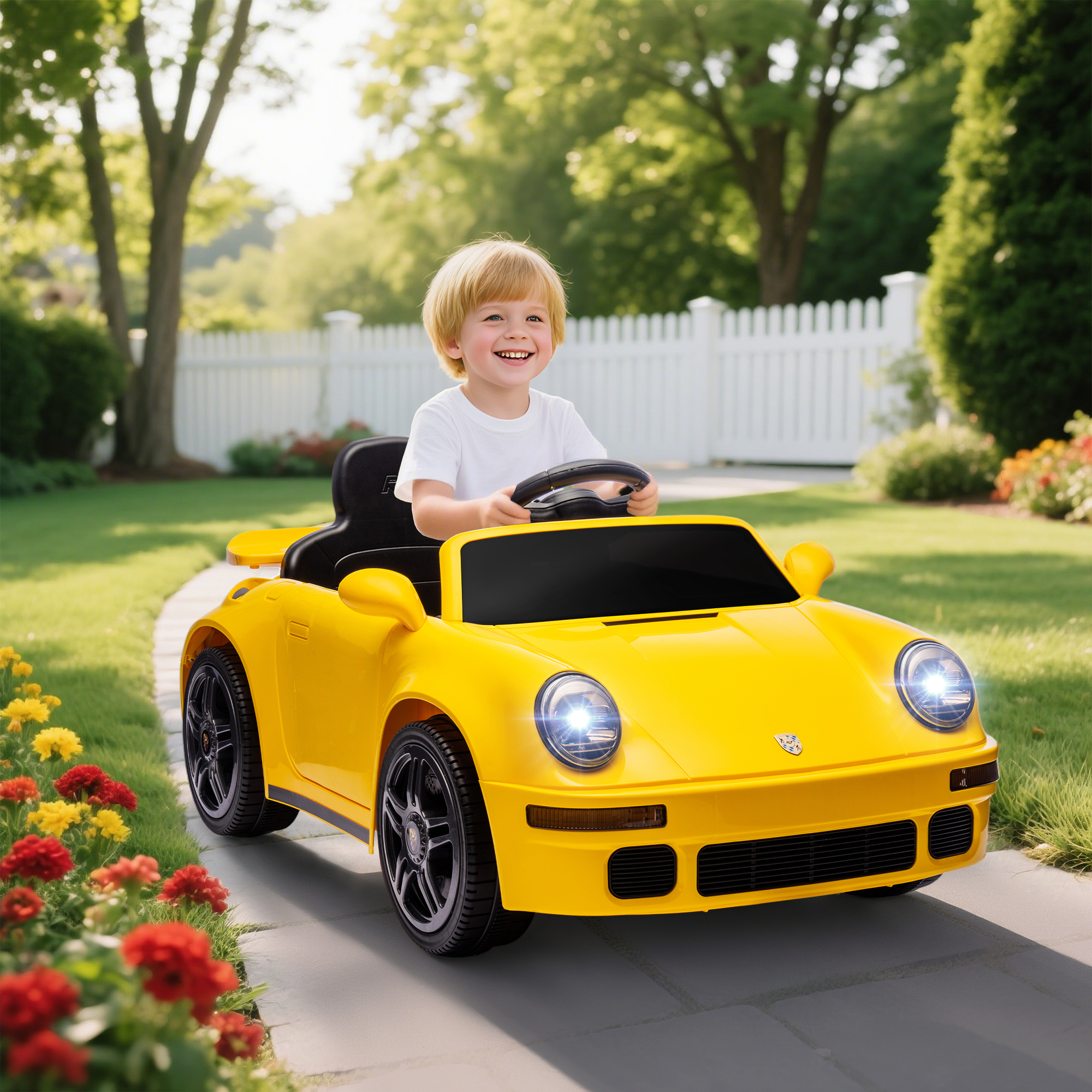 Kinderfahrzeug Porsche 911 RUF CTR Yellowbird, gelb