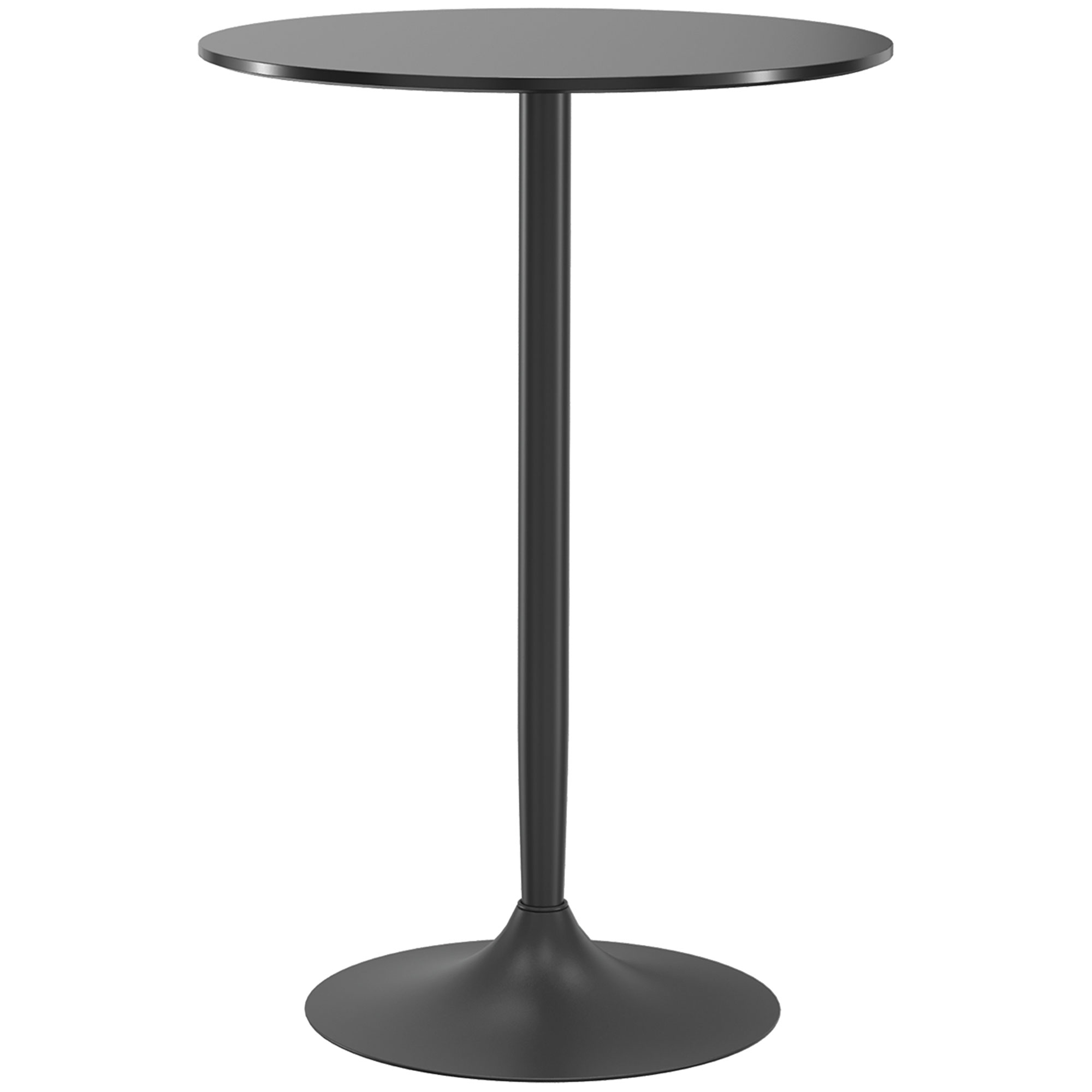 Bartisch Stehtisch, Tisch für 2 Personen, 70 x 70 x 102 cm, Schwarz