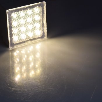 LED Pflasterstein "BRIKX 10" warmweiß / 10x10x7cm, 120lm, IP67, 230V