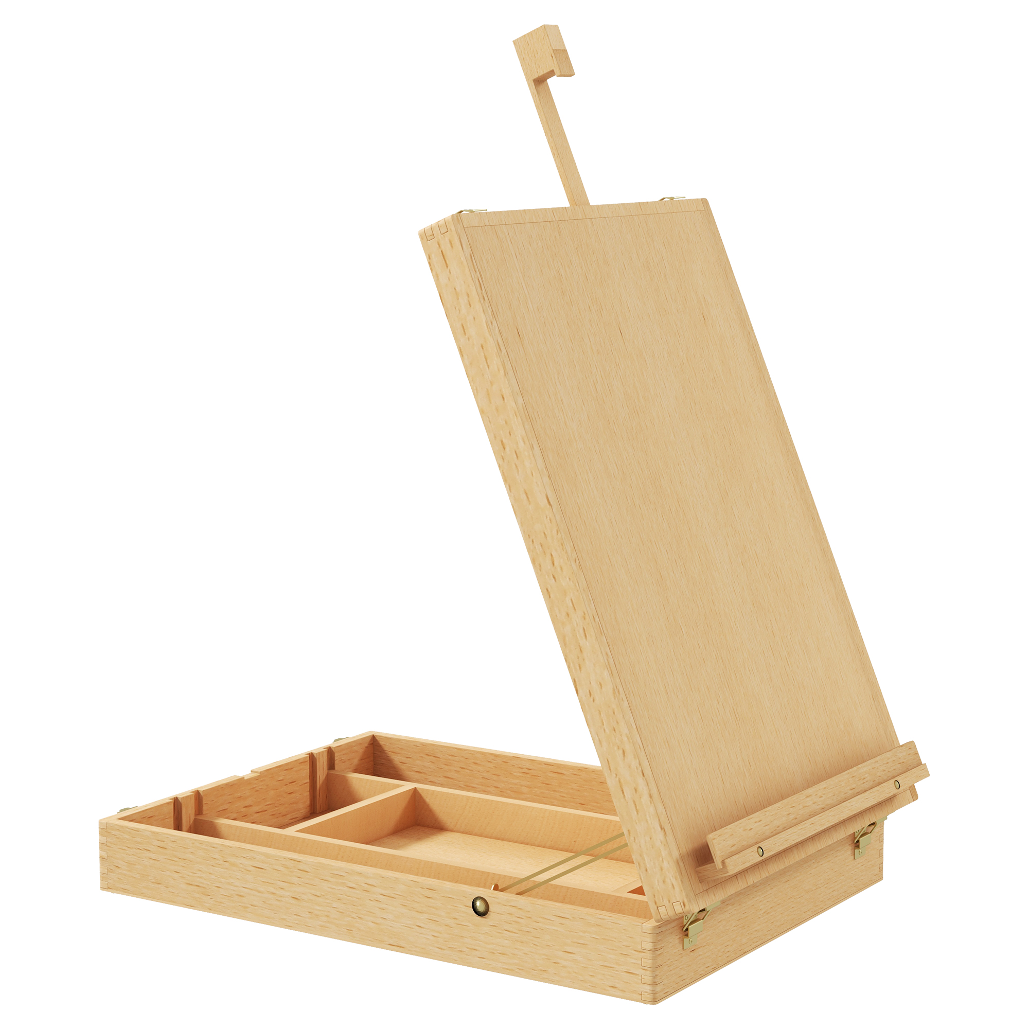 Tischstaffelei Tischstaffelei-Box, Buchenholz, klappbar, 27cm x 41,5cm x 74,5cm, Natur Tischstaffelei Tischstaffelei-Box, Buchenholz, klappbar, 27cm x 41,5cm x 74,5cm, Natur