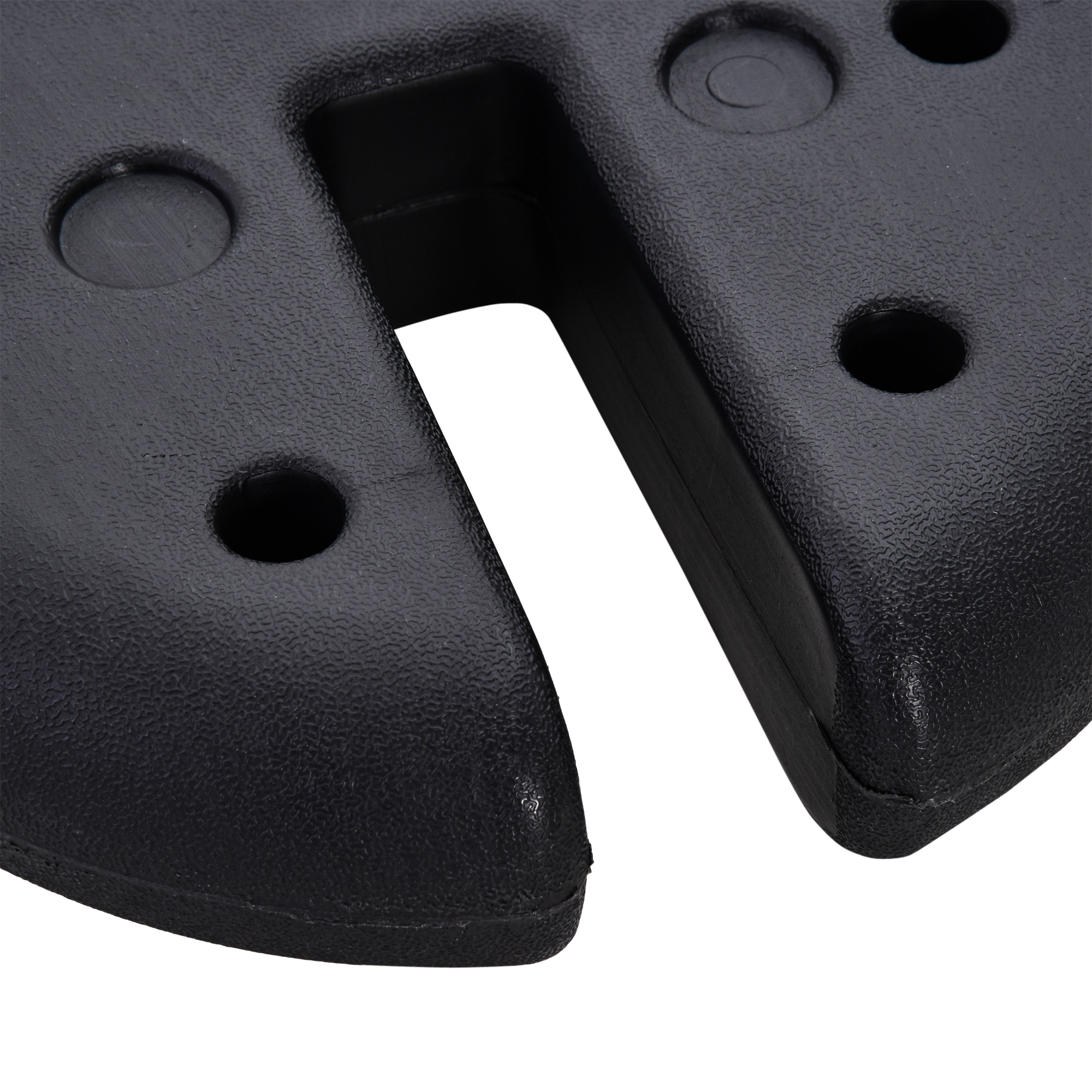 Pavillon Standfuß 4 Stk. Gewicht Partyzelt Pavillongewicht befüllbar bis 5 kg Gewichte für Pavillon Beschwerer für Pavillons Ø25 x 6 cm Schwarz