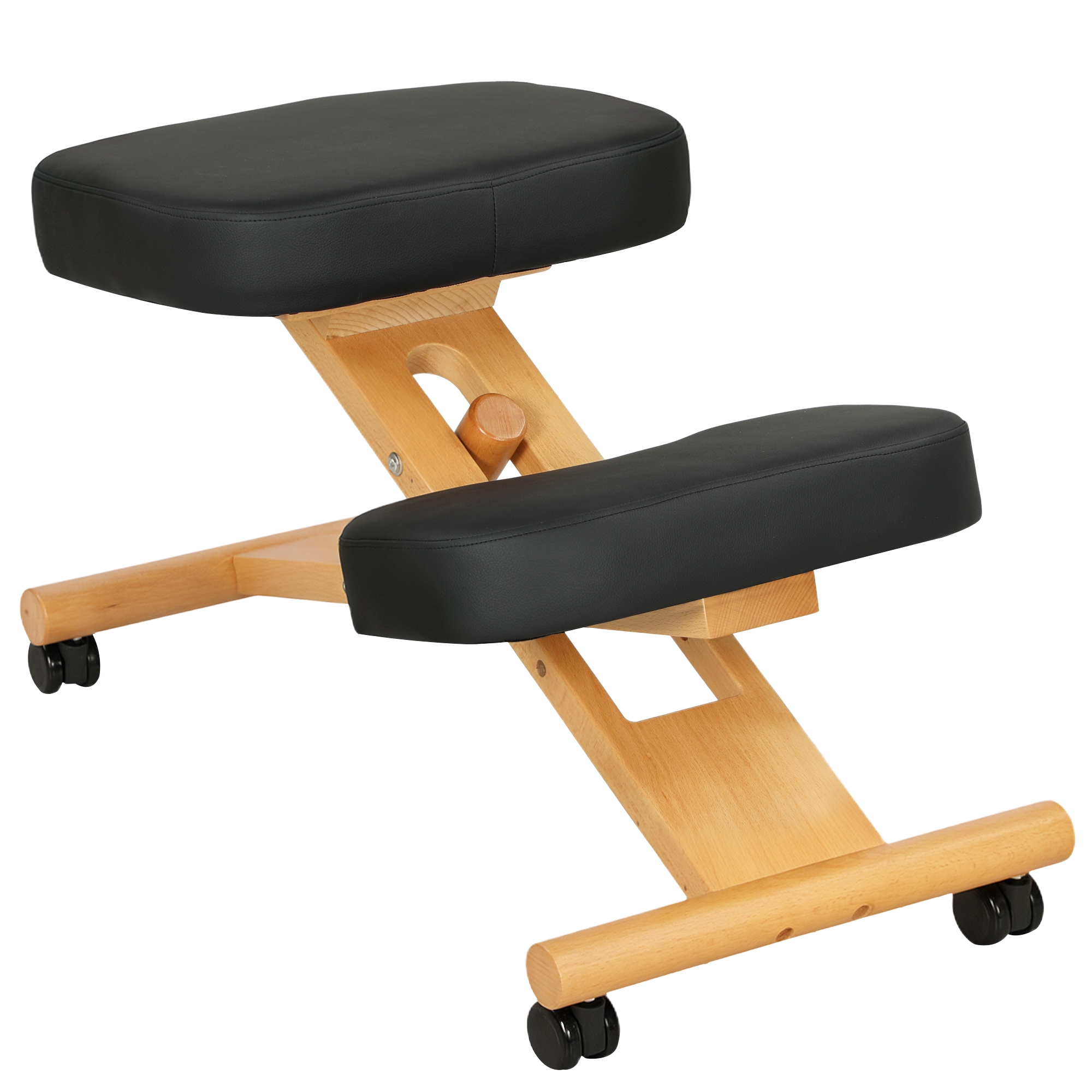 Kniestuhl Ergonomischer Kniehocker mit Rollen Sitzhocker zur Verbesserung der Nackenschmerzen für Zuhause und Büro
