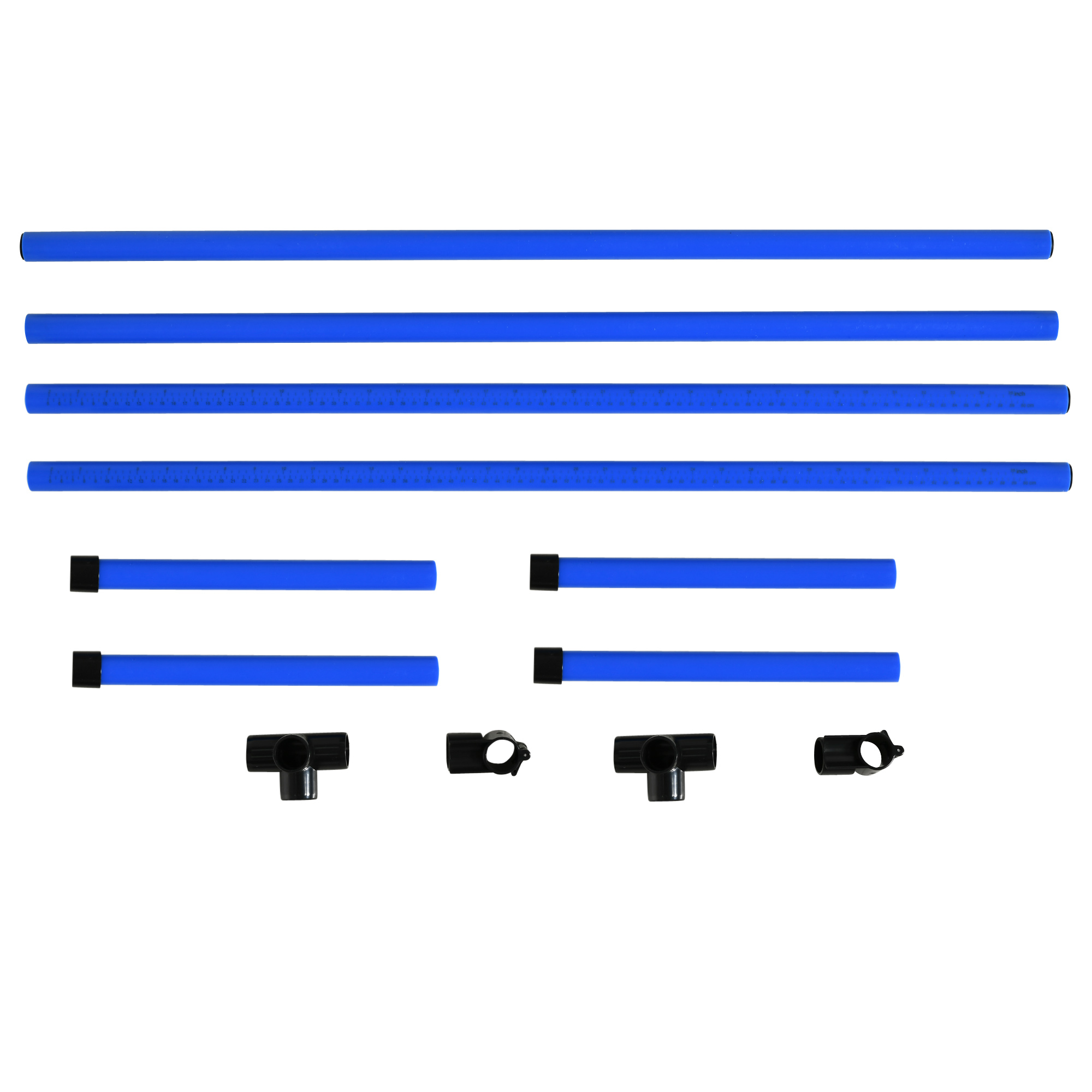 Agility Set Hunde 4-teiliges höhenverstellbar Agility-Ausrüstung Sprungstangen-Set Steckhürdenset mit 4 Hürden Tragetasche Koordinationstraining Sprungstangen-Set für Spiele Training