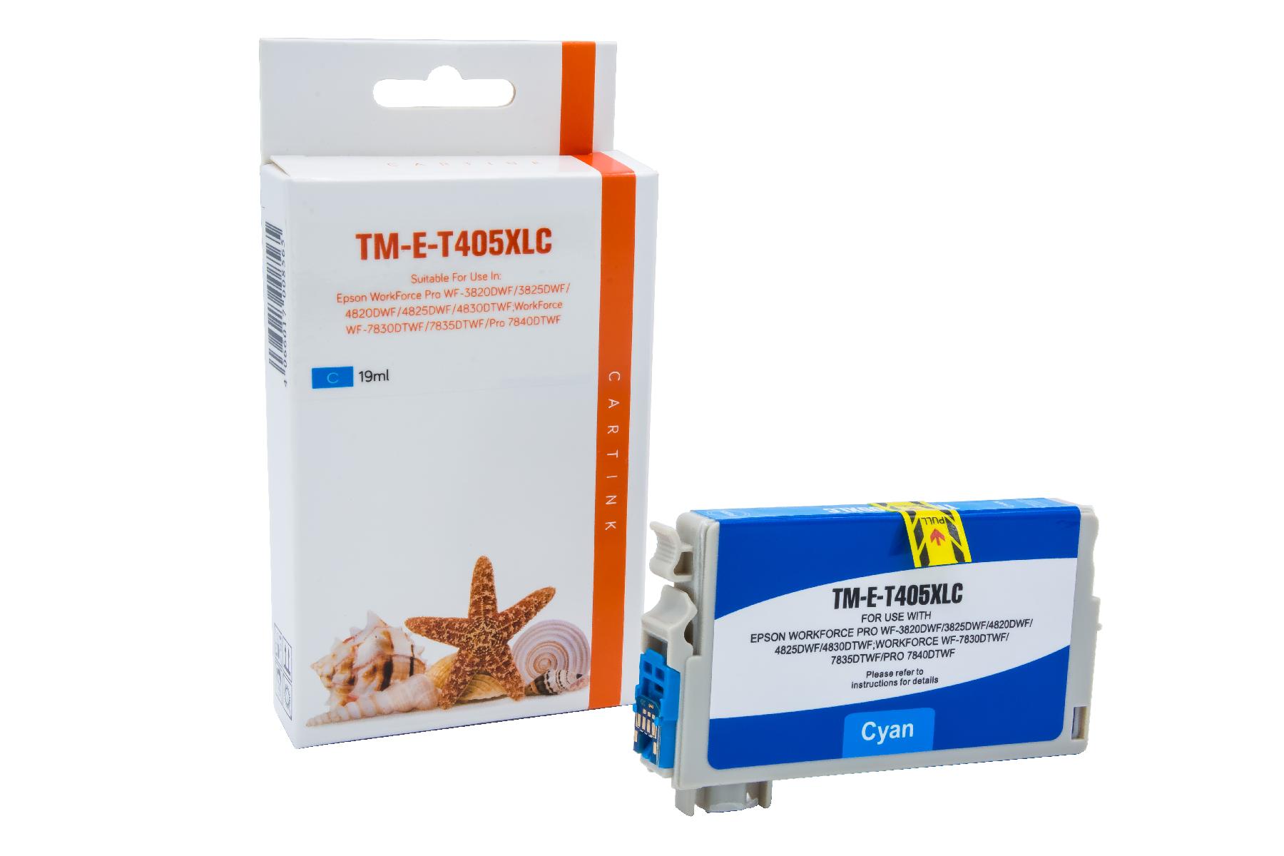 T405XLC alternativ Seestern Tinte Cyan für Epso / C13T05H24010 / 19 ml T405XLC alternativ Seestern Tinte Cyan für Epso / C13T05H24010 / 19 ml