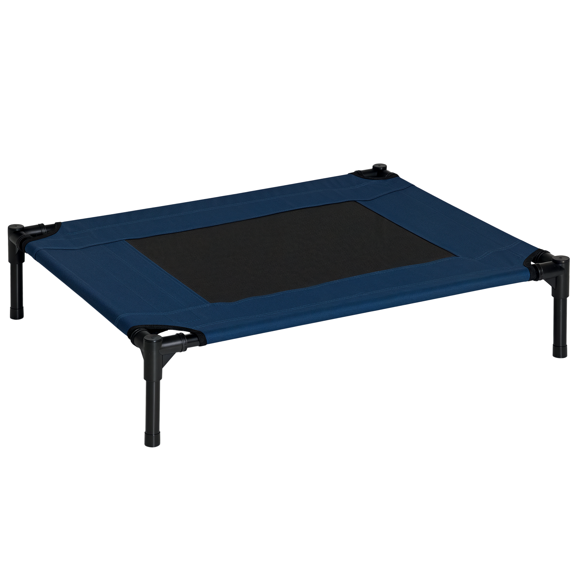 Hundebett Hundeliege Outdoor Katzenbett Haustierbett Schlafplatz Stahl 600D Oxford-Gewebe Blau 76 x 61 x 18 cm Hundebett Hundeliege Outdoor Katzenbett Haustierbett Schlafplatz Stahl 600D Oxford-Gewebe Blau 76 x 61 x 18 cm