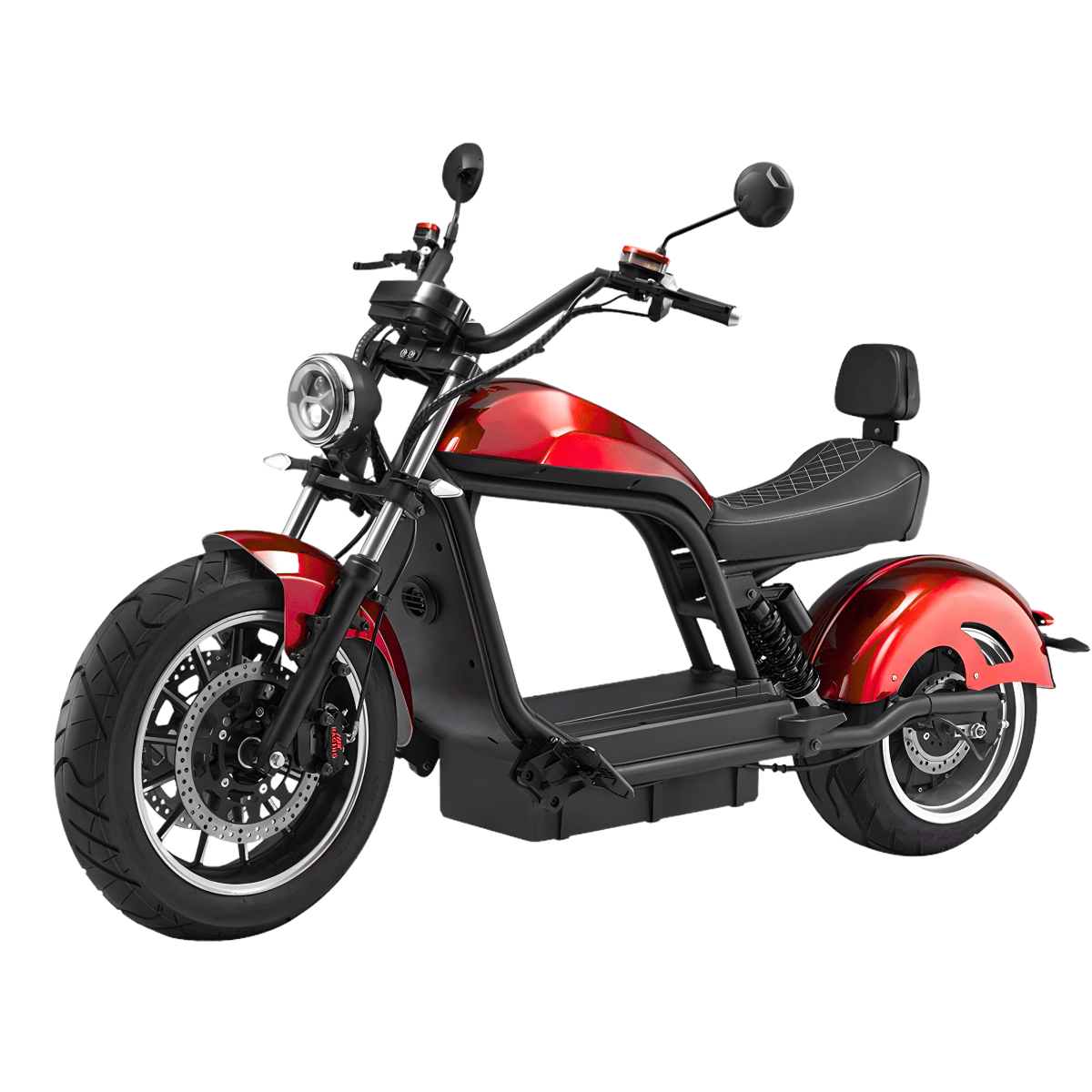 LUQI LH-9 ELEKTRO-CHOPPER 45 KM/H rot