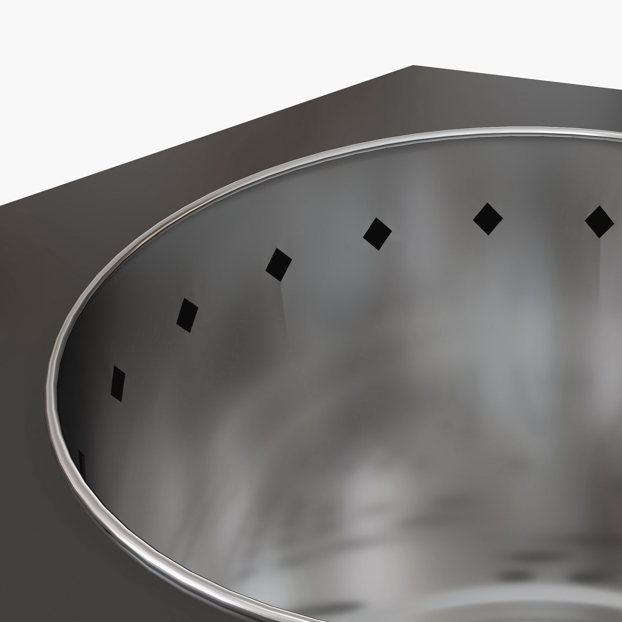 Feuerschale Feuerstelle Feuertonne, inkl. Schürhaken, 45 x 38,8  x 46,5 cm, Silber + Schwarz