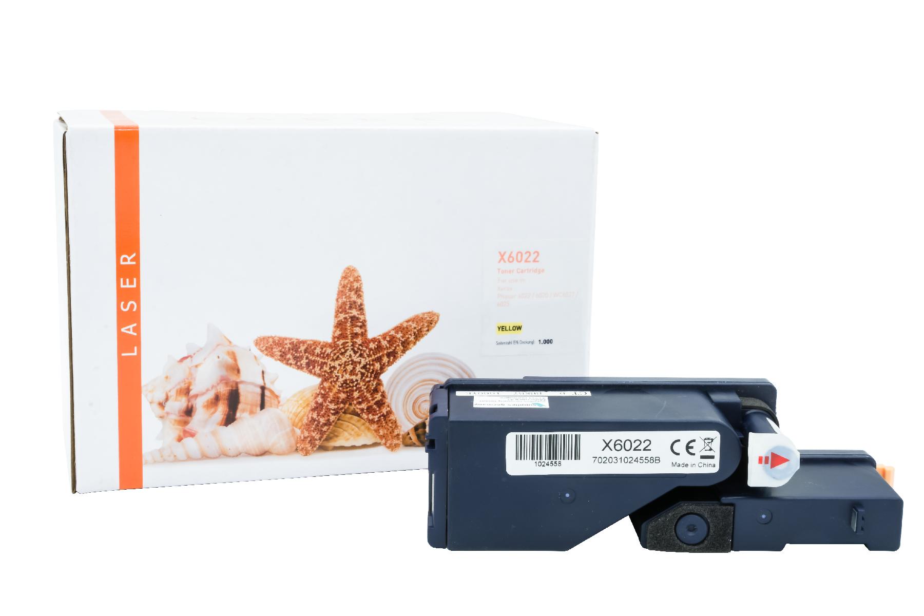 PHASER6022 alternativ Toner gelb für Xerox / 106R02758 / 1.000 Seiten PHASER6022 alternativ Toner gelb für Xerox / 106R02758 / 1.000 Seiten