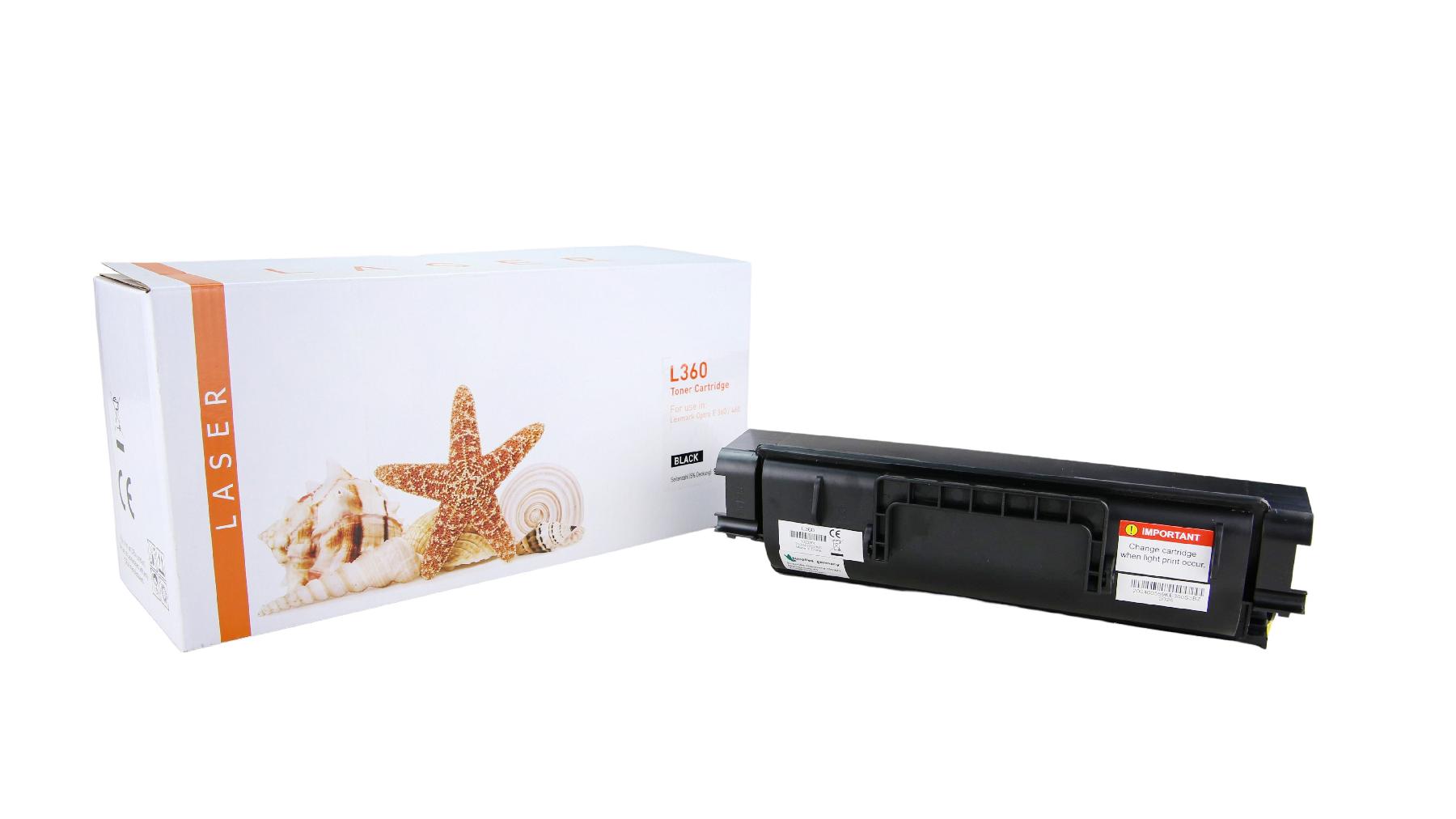OPTRAE360 alternativ Toner schwarz für Lexmark / E360H21E / 9.000 Seiten