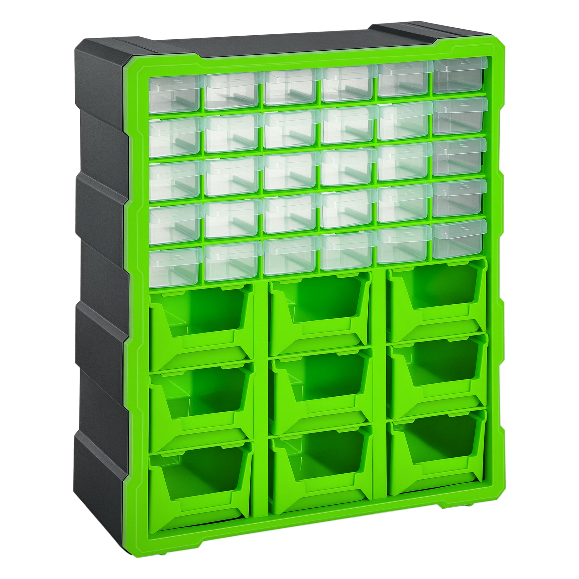 Sortierkasten Kleinteilemagazin Teile Box Aufbewahrungsbox 39 Fächer Grün L38 x B16 x H47,5 cm Sortierkasten Kleinteilemagazin Teile Box Aufbewahrungsbox 39 Fächer Grün L38 x B16 x H47,5 cm