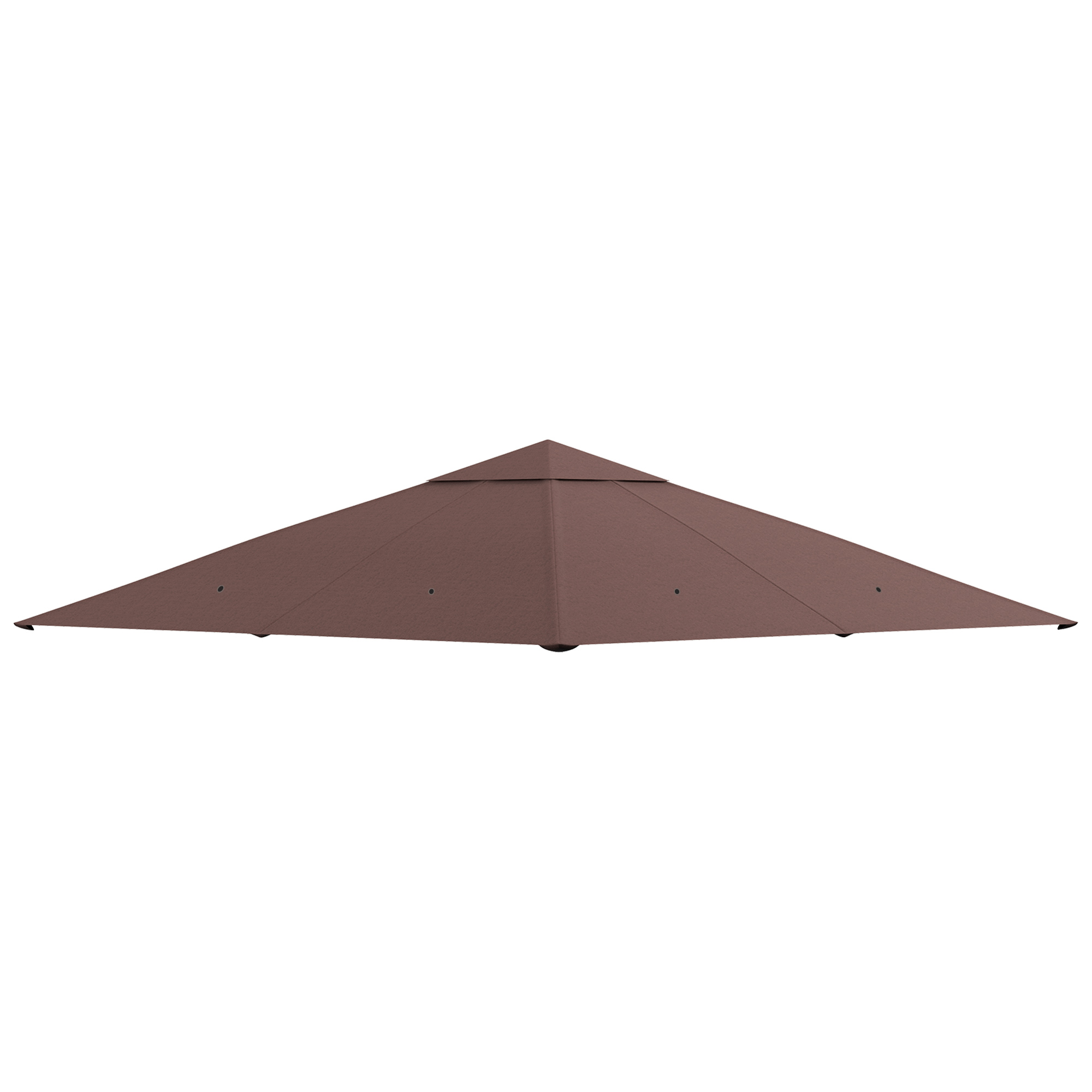 Ersatzdach für Gartenpavillon, Polyester, 2,98 x 2,95 m, Kaffee Ersatzdach für Gartenpavillon, Polyester, 2,98 x 2,95 m, Kaffee
