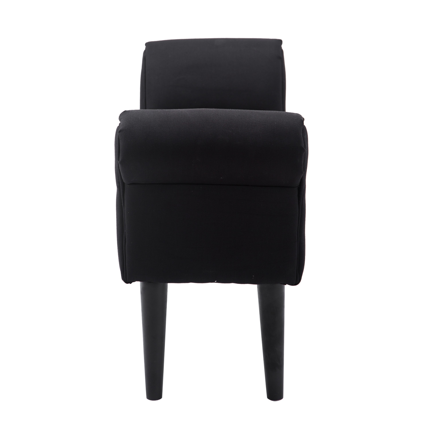 Sitzbank, Bettbank, zeitloses Design, weiche Polsterung, bis 130 kg, schwarz, 102 x 36 x 51 cm