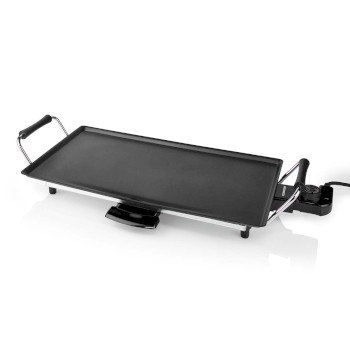 Teppanyaki-Grillplatte | 2000 W | 47,5 x 26,5 cm | Antihaftbeschichtung | Einstellbarer Thermostat | Cool-Touch-Griffe