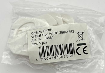 Einsteckschutz für Steckdosen, Weiß / mit Drehmechanik, 5er-Set