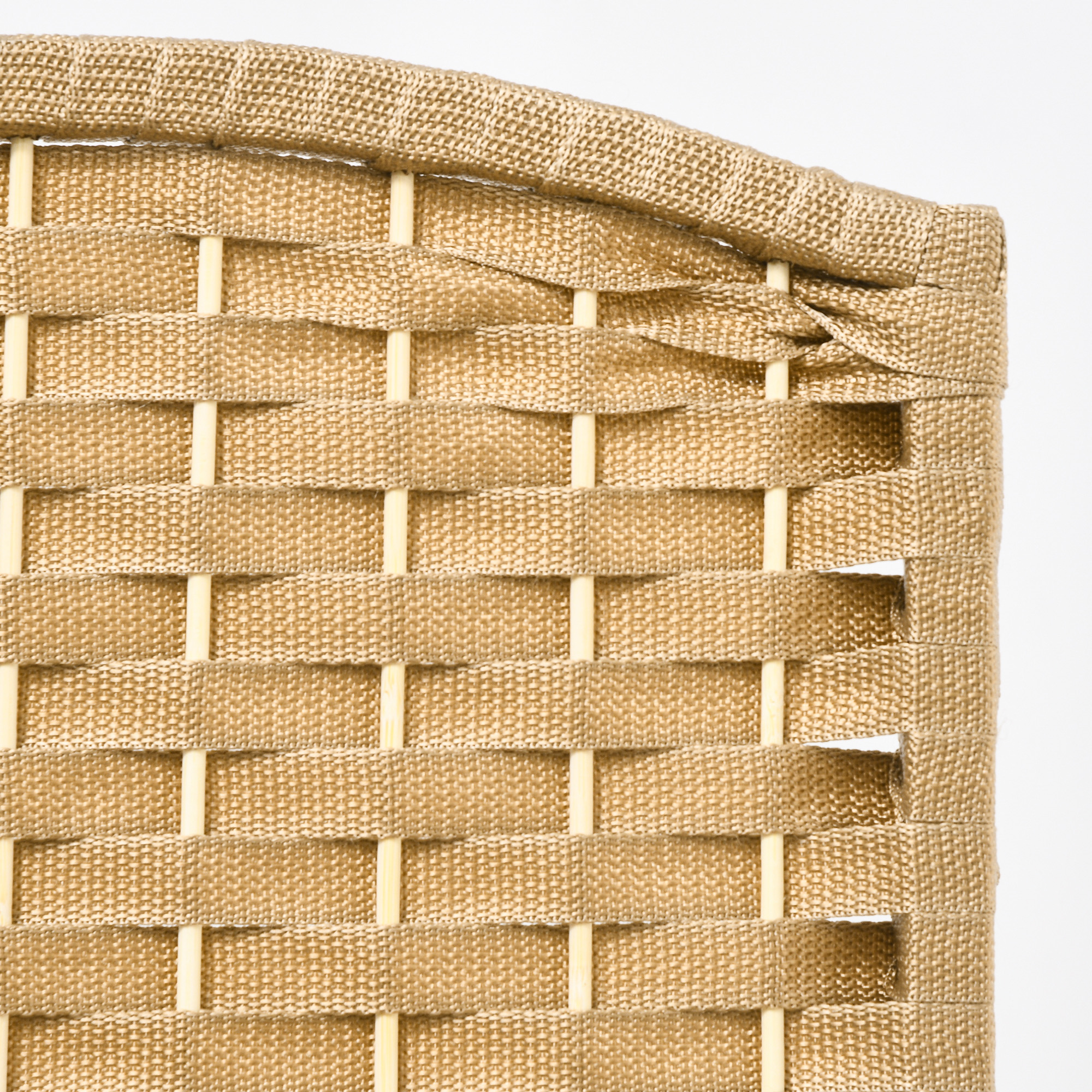 6-teiliger Raumtrenner, Faltbarer Sichtschutz, Sichtschutzwand für Wohnzimmer, Schlafzimmer, Homeoffice, Natur