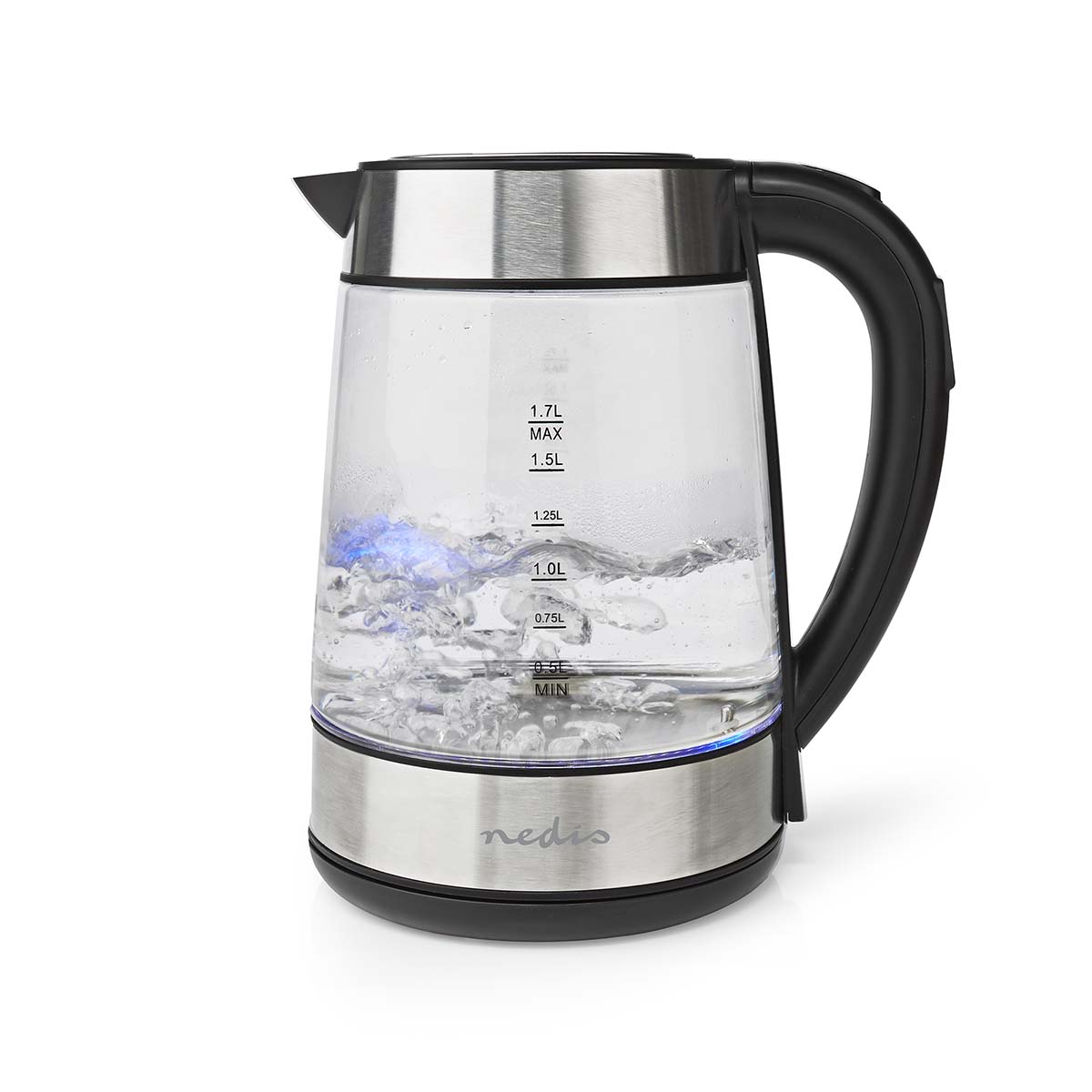 Wasserkocher | 1.7 l | Glas | Transparent | 60,70,80,90,100 °C | Temperaturanzeige | Um 360 Grad drehbar | Verdecktes Heizelement | Strix Controller | Boil-dry protection Wasserkocher | 1.7 l | Glas | Transparent | 60,70,80,90,100 °C | Temperaturanzeige | Um 360 Grad drehbar | Verdecktes Heizelement | Strix Controller | Boil-dry protection