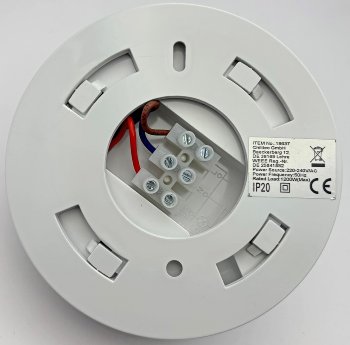 Decken-Bewegungsmelder "CBM" 360° / PIR, LED geeignet, 6m Detektion, weiß