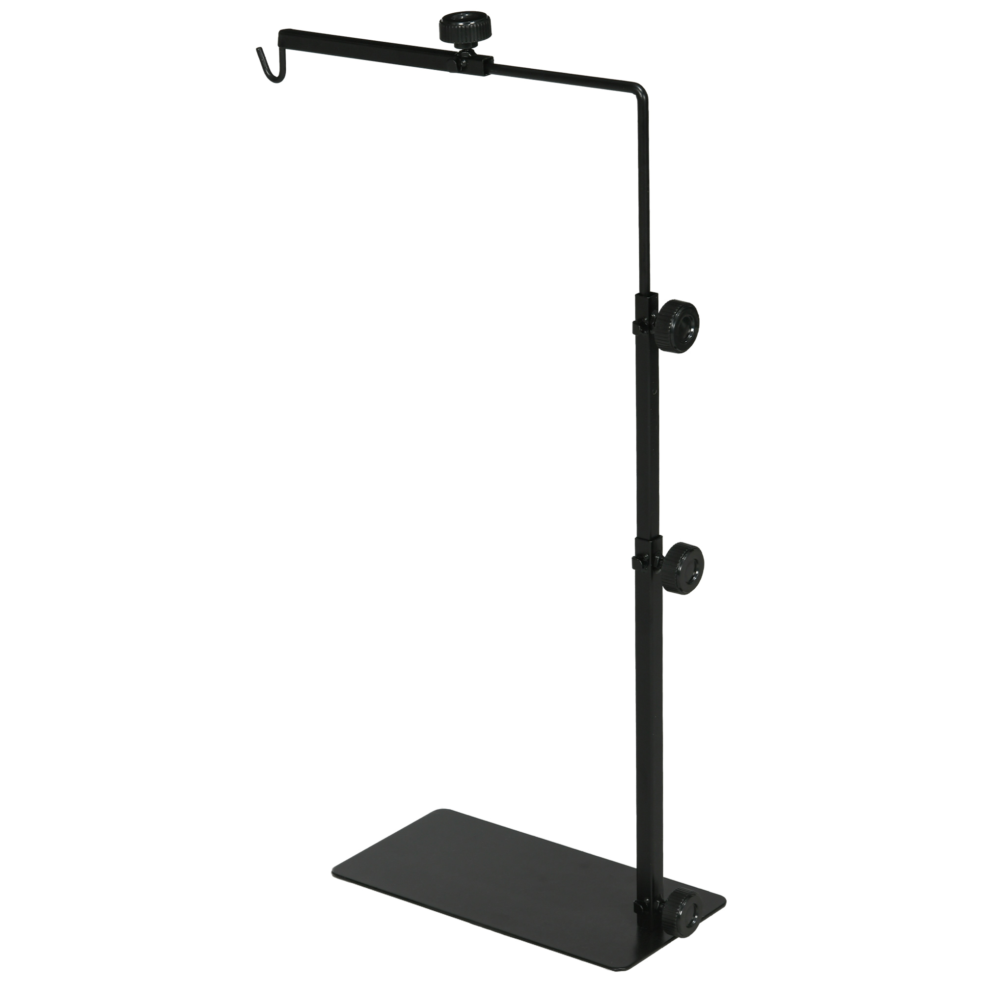 Wärmelampenständer für Terrarrien, höhenverstellbar, 40x15x95cm, Schwarz