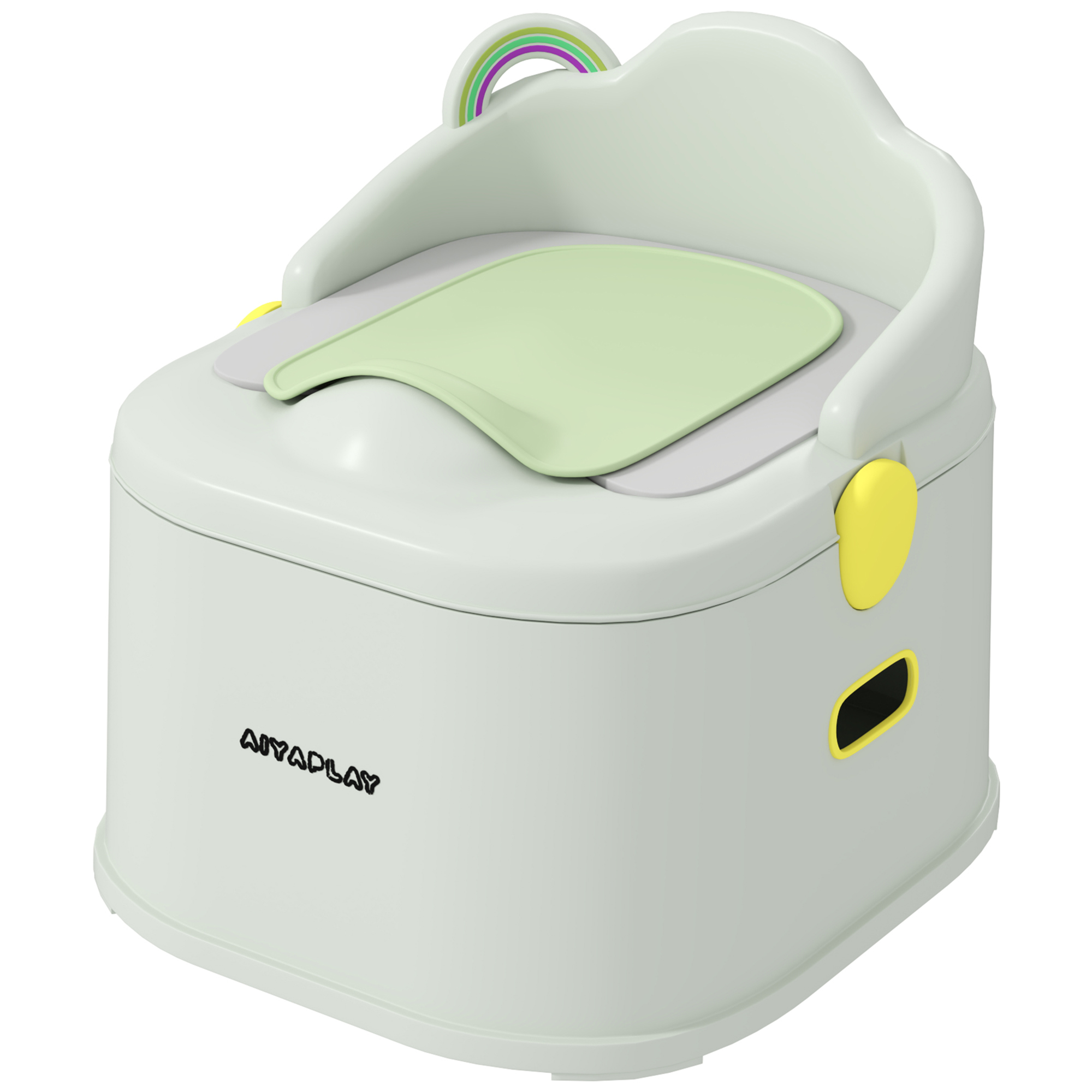 Kinder-Töpfchen, 3-in-1, abnehmbarer Aufsatz, Kunstleder-Sitzpolster, max. 50 kg, Grau Kinder-Töpfchen, 3-in-1, abnehmbarer Aufsatz, Kunstleder-Sitzpolster, max. 50 kg, Grau