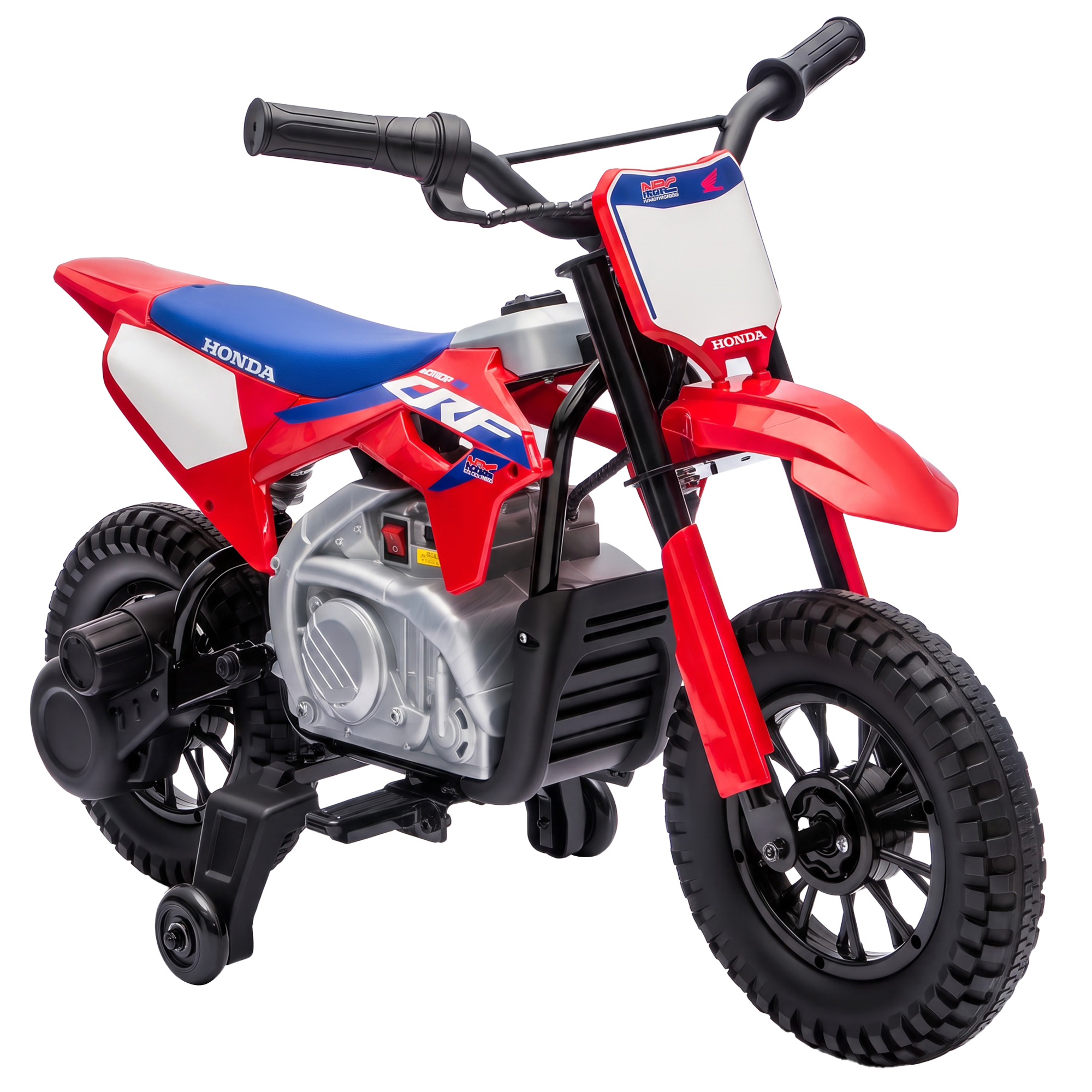 Elektro Motorrad Kinder HONDA CRF 450R 12V Kinder Motocross mit 35W Motor Lithium Akku Hinterradfederung 12 Zoll Rädern