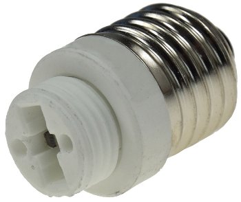 Lampensockel-Adapter, Keramik, E27 auf G9