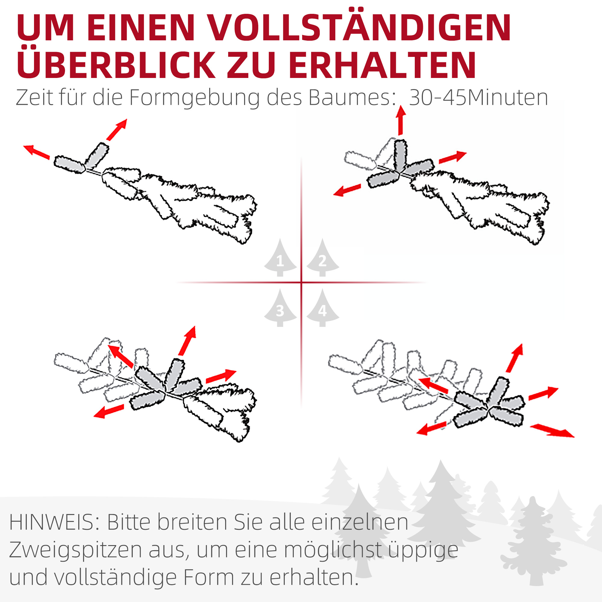 Weihnachtsbaum, Kunsttanne, naturgetreu, breit & üppig, 180 x ?105 cm, Grün