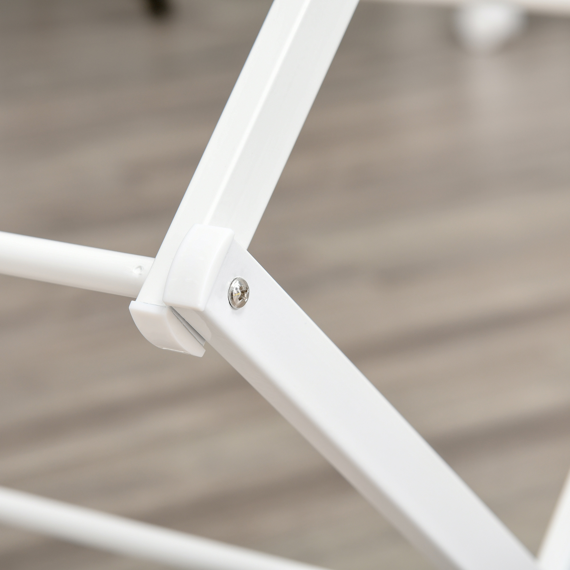 Wäscheständer faltbar 8-stufiger Trockengestell Turmtrockner Turmwäscheständer Trockenständer Metall Kunststoff Weiß 74 x 35 x 144 cm