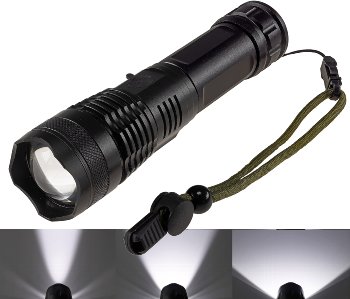 LED-Taschenlampe "CTL20 Zoom" mit Akku / 20W, 1600lm, Zoom, ØxL 167x41mm