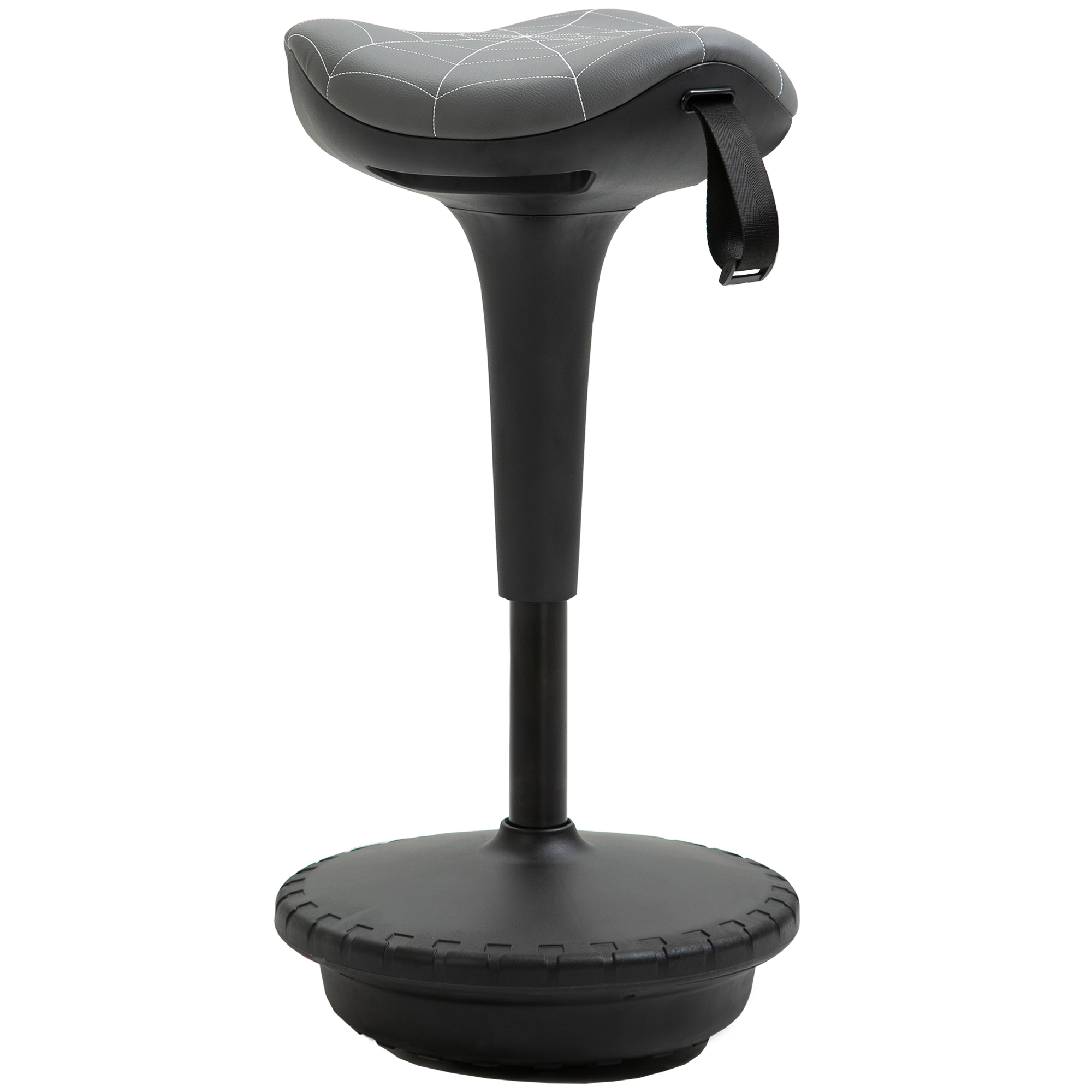 Bürohocker mit Schwenkfunktion, ergonomischer Hocker, höhenverstellbar 65,5-83,5 cm 120° neigbar Grau Bürohocker mit Schwenkfunktion, ergonomischer Hocker, höhenverstellbar 65,5-83,5 cm 120° neigbar Grau