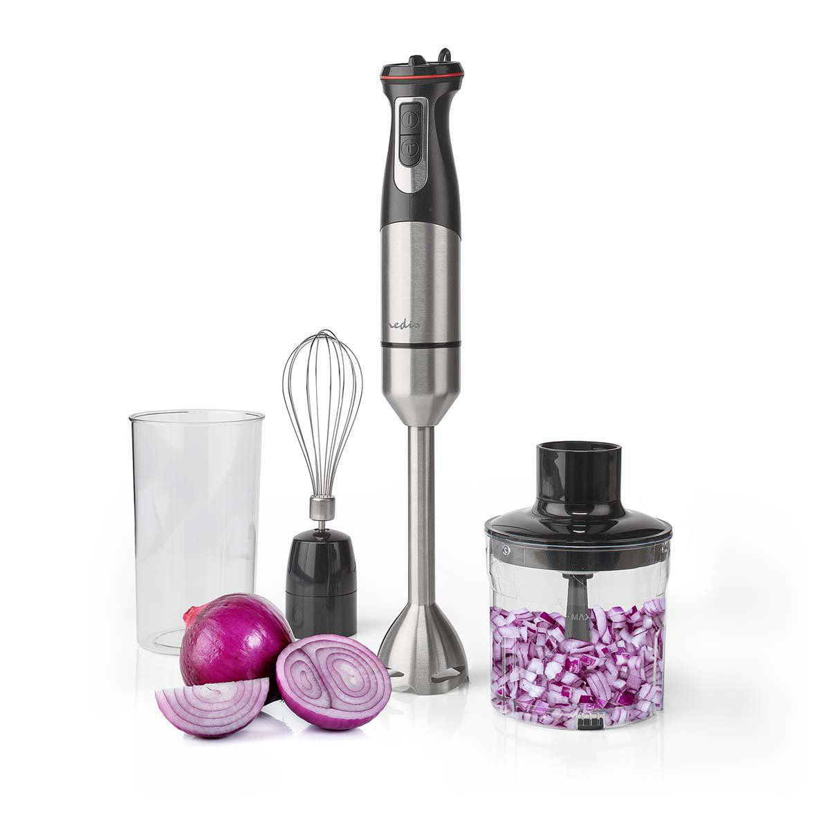 Stabmixer | 800 W | Geschindigkeitseinstellung: Variable Geschwindigkeitskontrolle | Hubschrauber | Aluminium / schwarz