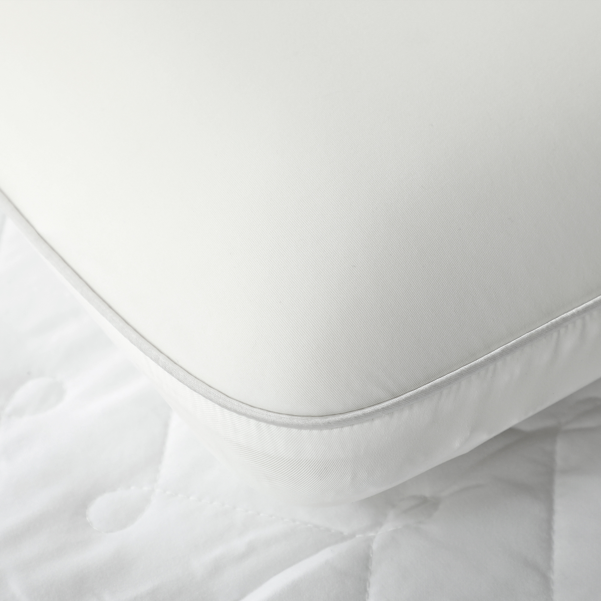 Memory Schaum Kissen Kopfkissen, Nackenstützkissen mit abnehmbarem Bezug Ergonomische 60 x 40 cm, Cremeweiß