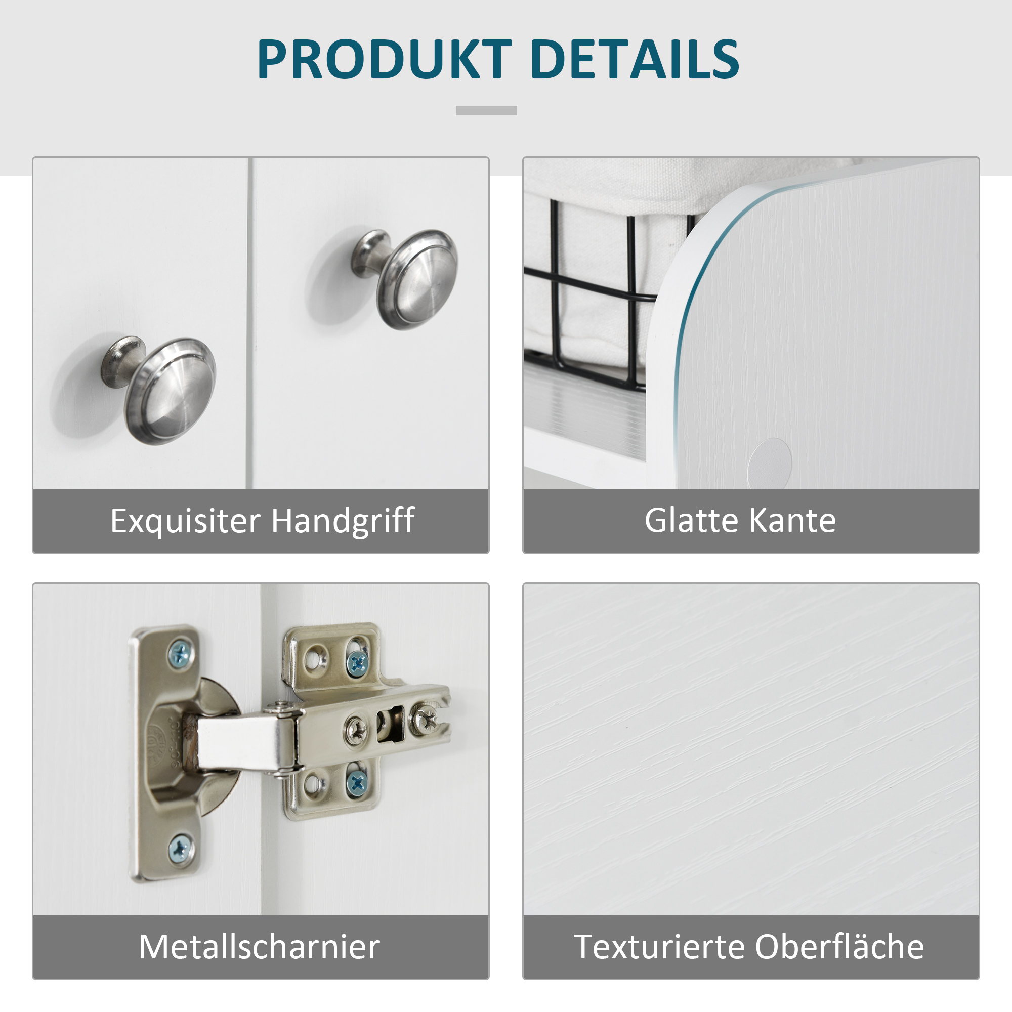 Schuhschrank Schuhkommode Schuhregal, 4 Regale. 1 Schrank, 83 cm x 30  cm x 90 cm, Weiß