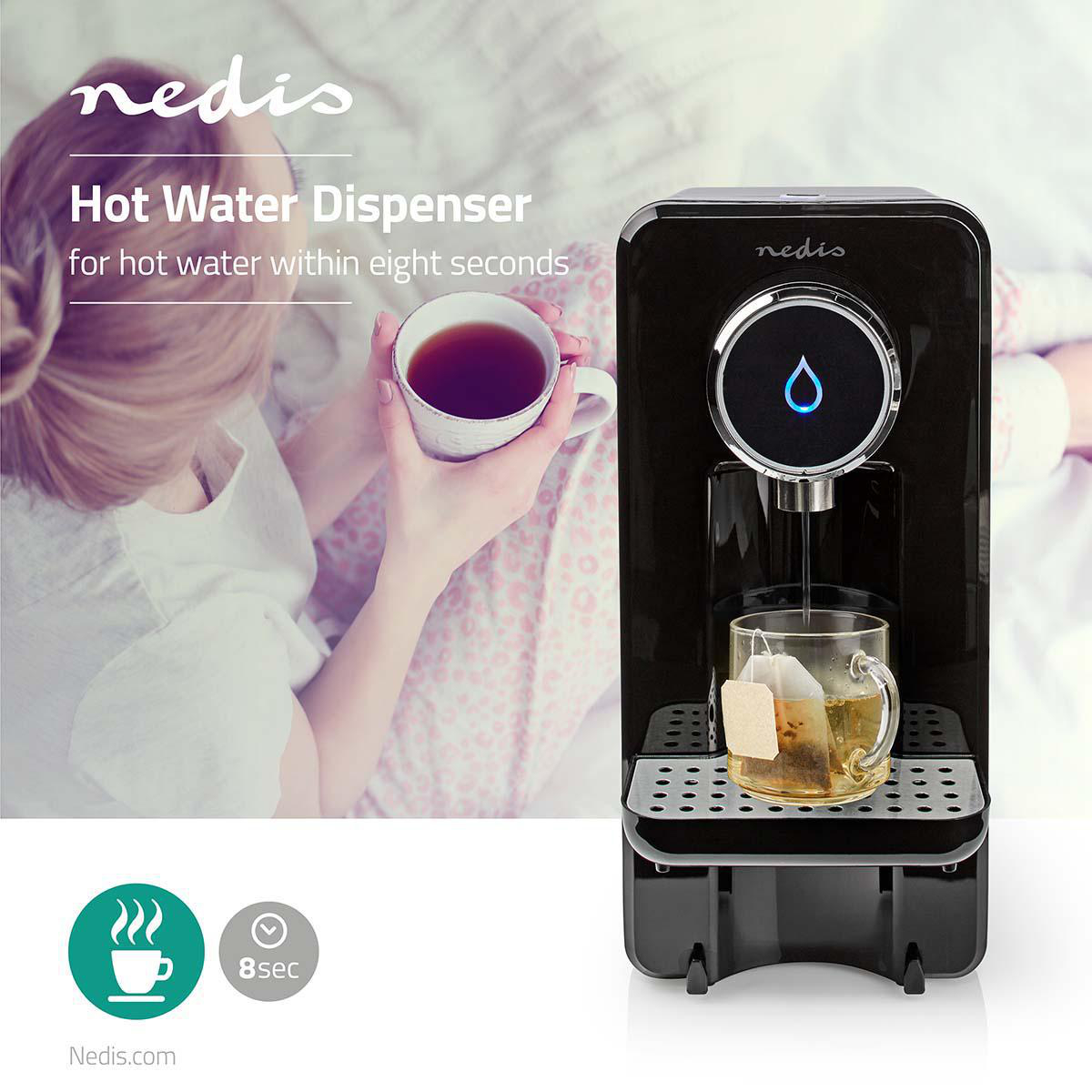 Heißwasserspender | 2600 W | 2.5 l | schwarz