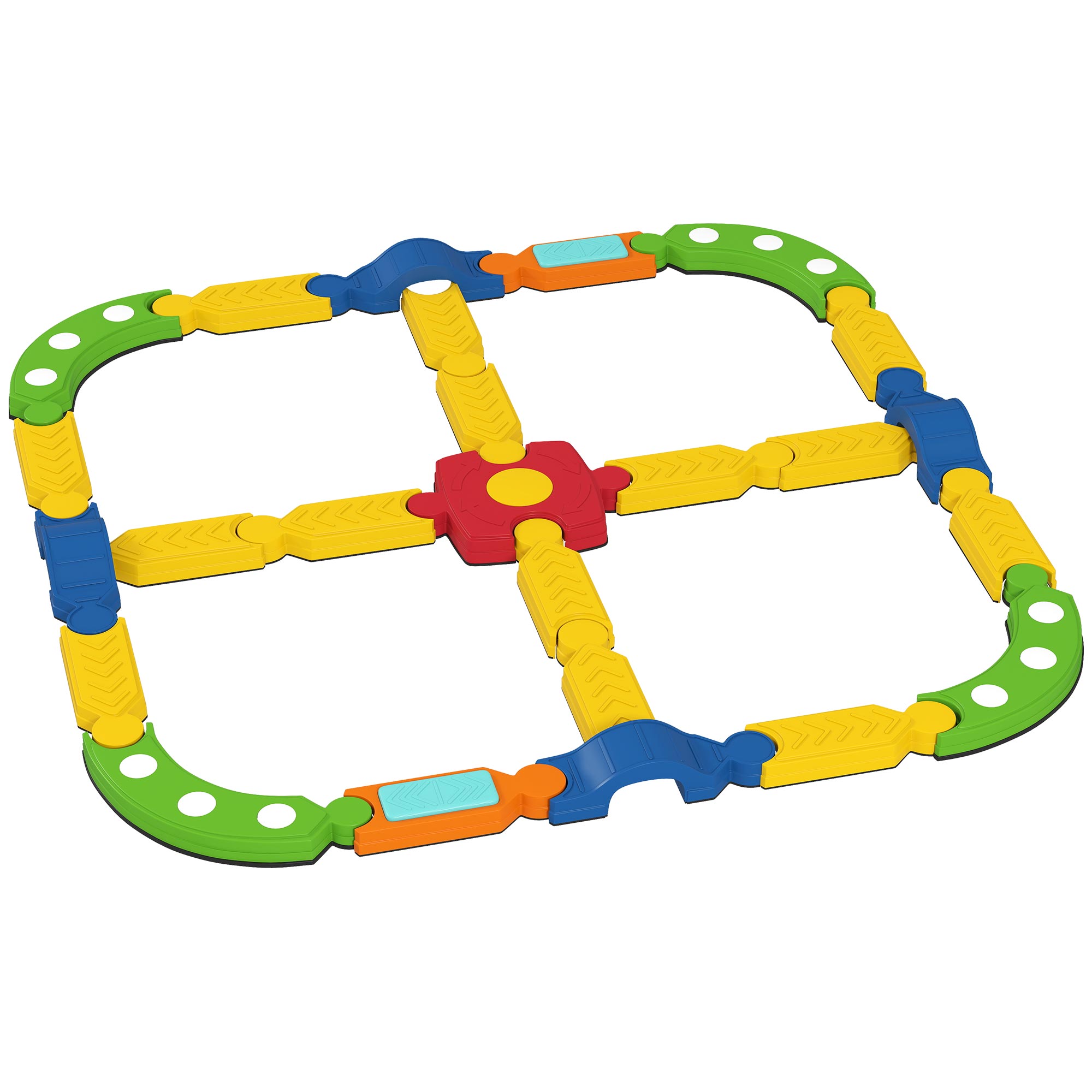 Balancebalken für Kinder, interaktives Gestell, rutschfest, Kunststoff, Bunt Balancebalken für Kinder, interaktives Gestell, rutschfest, Kunststoff, Bunt