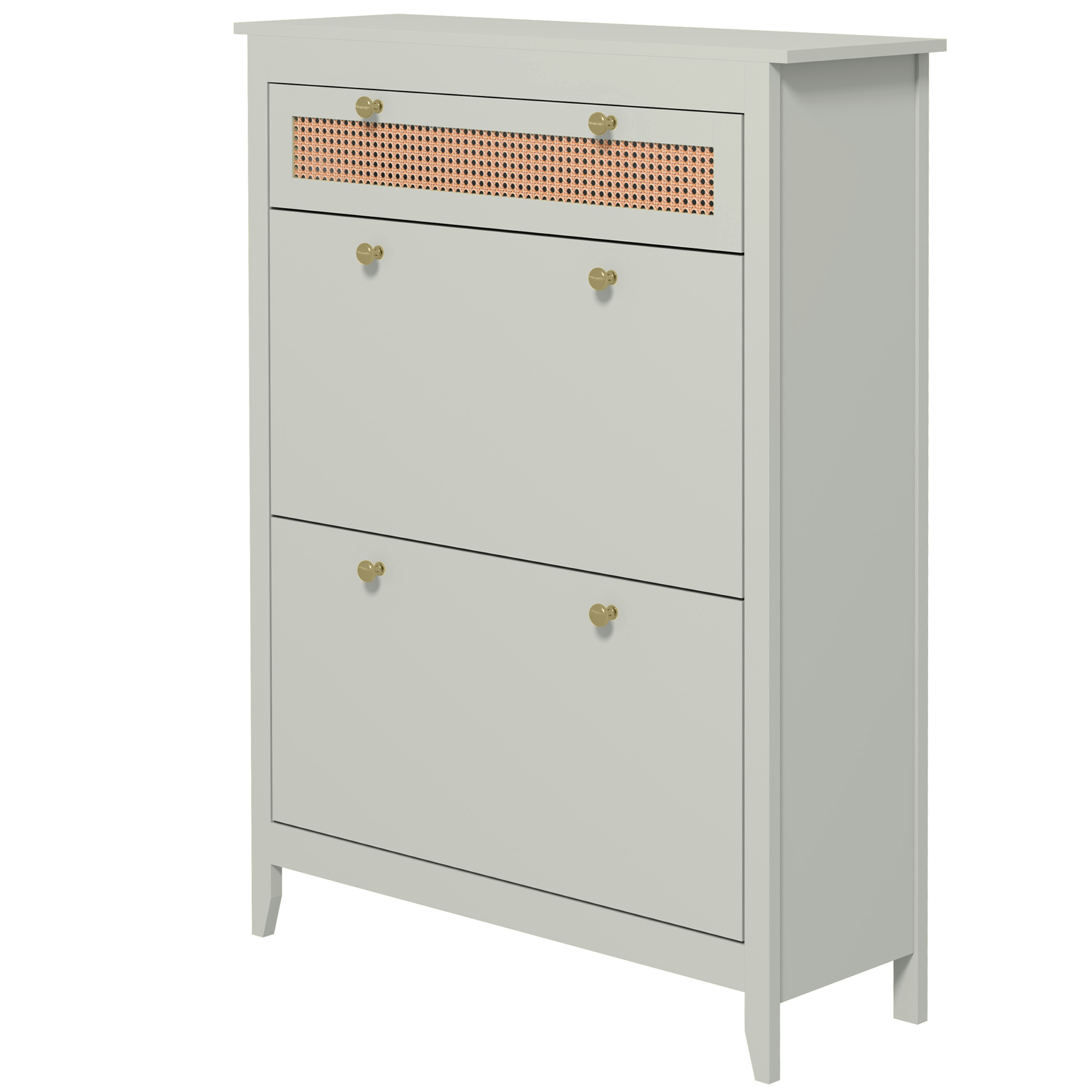 Schuhschrank für 12 Paar Schuhe, mit 1 ausziehbaren Schublade, 2 Flip-Schubladen, Schuhkommode, 88 x 30 x 120 cm, Grün Schuhschrank für 12 Paar Schuhe, mit 1 ausziehbaren Schublade, 2 Flip-Schubladen, Schuhkommode, 88 x 30 x 120 cm, Grün