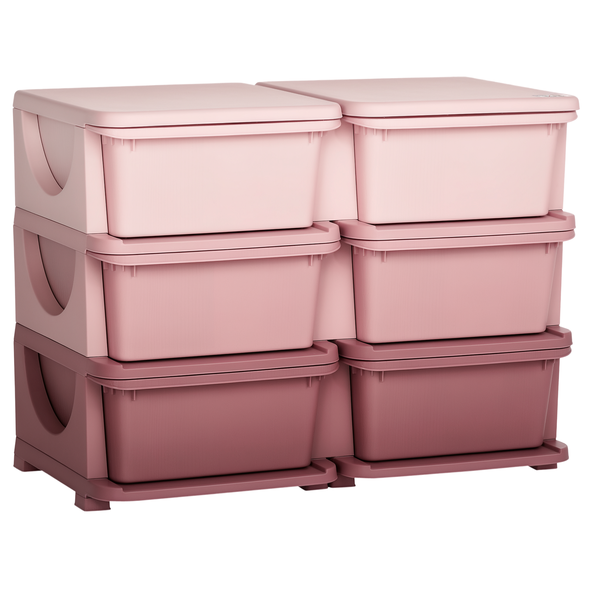 Aufbewahrungsbox für Kinder, Kinder-Aufbewahrungsbox, 3 Schubladen, Rosa Aufbewahrungsbox für Kinder, Kinder-Aufbewahrungsbox, 3 Schubladen, Rosa