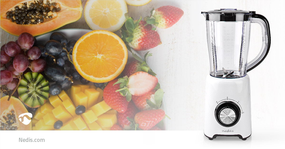 Standmixer | 800 W | 1.5 l | Plastik | 2 Geschindigkeitsstufen | Weiss