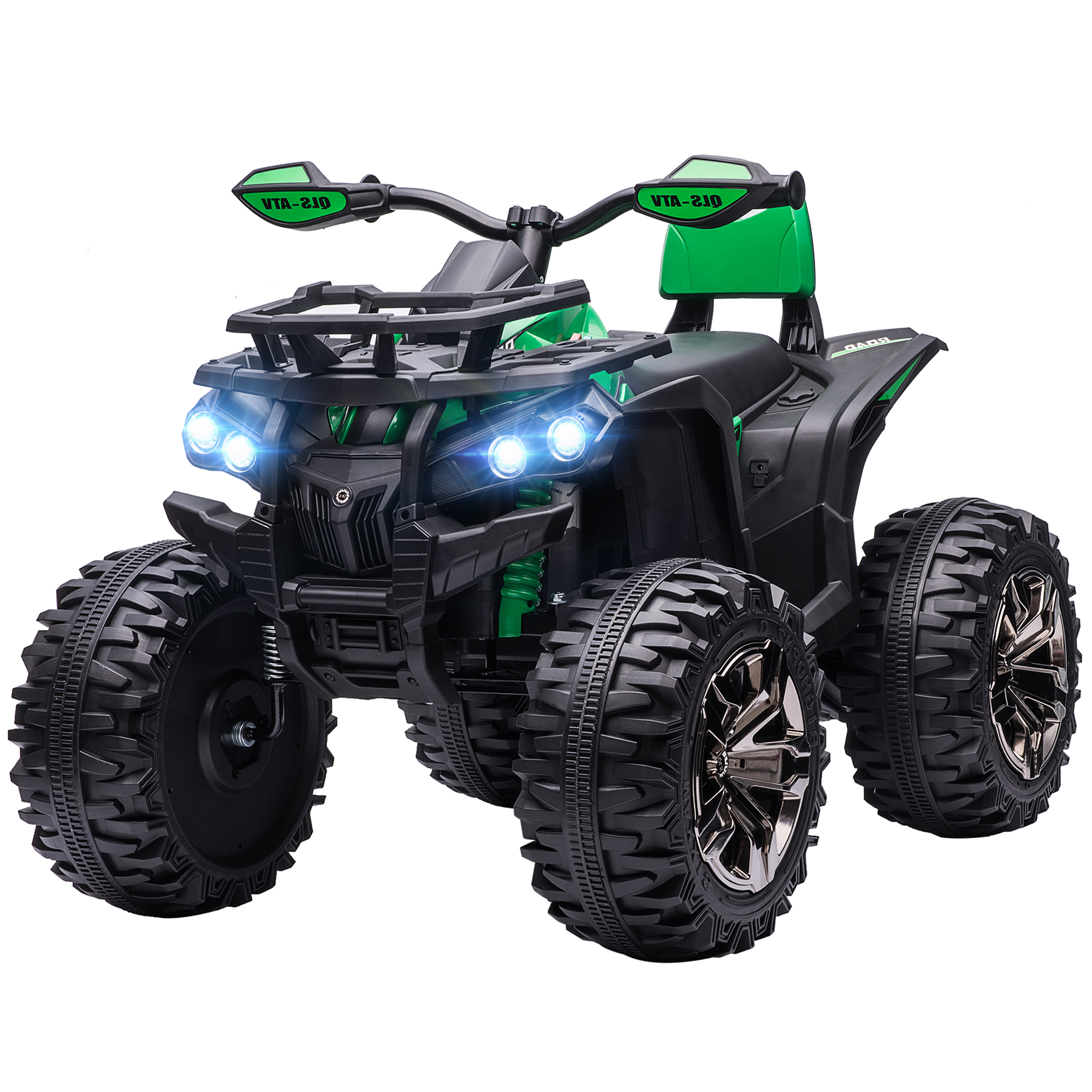 Kinderquad, Licht & Musikanschluss, 3-8 km/h, für 3-5 Jahre, Grün Kinderquad, Licht & Musikanschluss, 3-8 km/h, für 3-5 Jahre, Grün