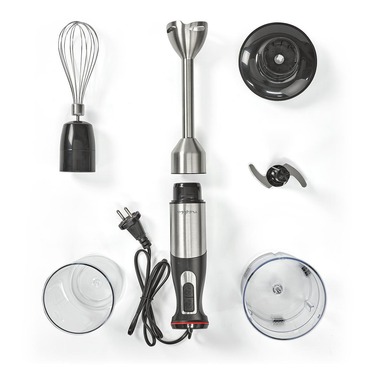 Stabmixer | 800 W | Geschindigkeitseinstellung: Variable Geschwindigkeitskontrolle | Hubschrauber | Aluminium / schwarz